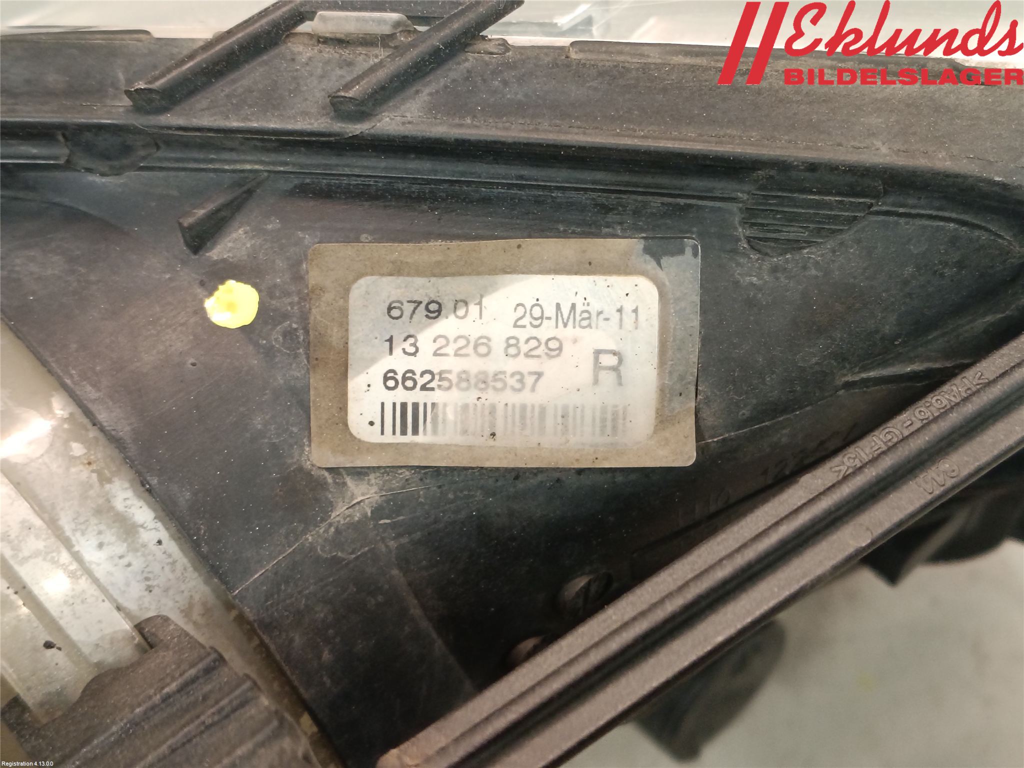 Opel INSIGNIA 09-16 Dimljus-Varselljus Fram