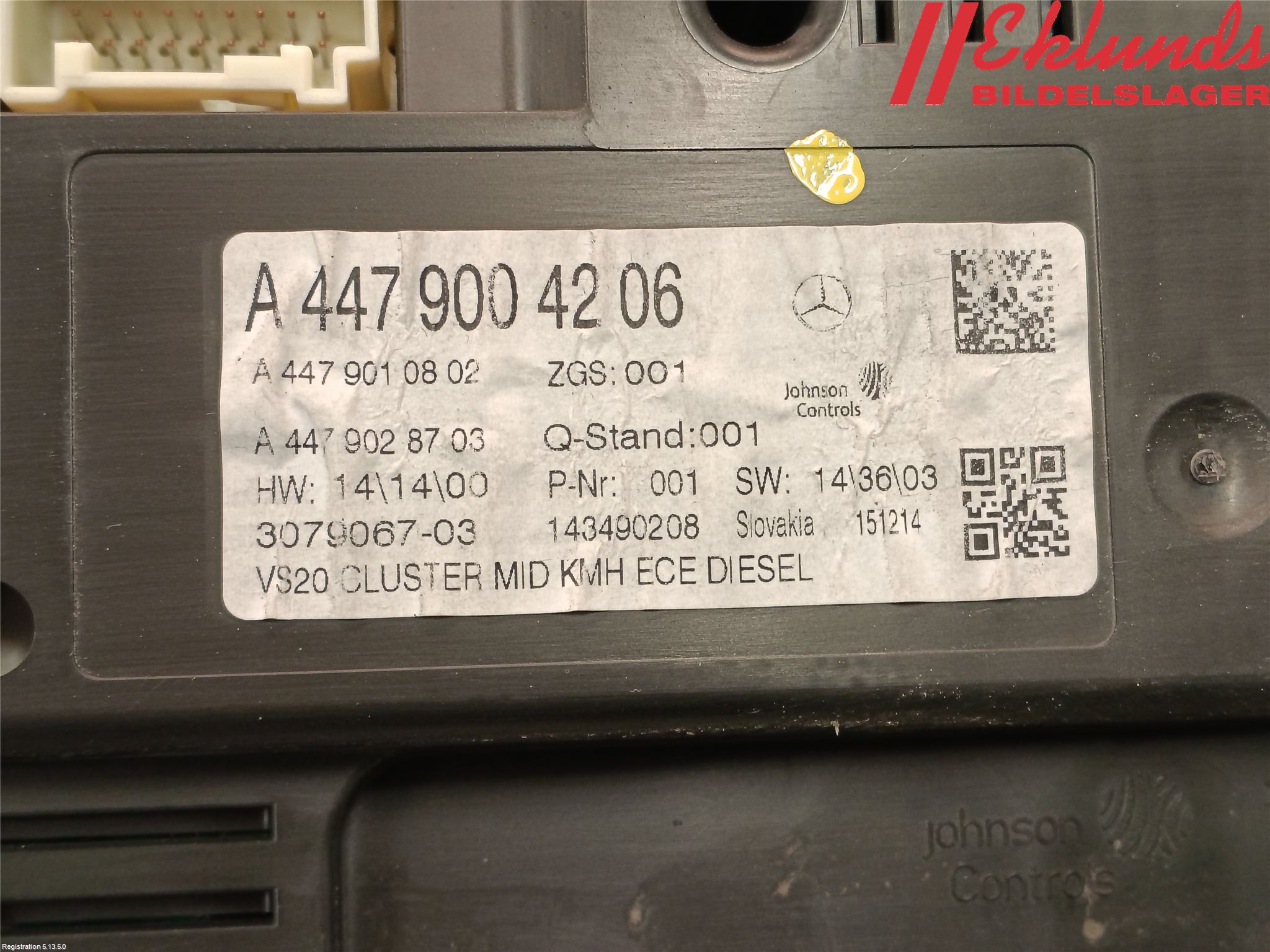 Mercedes-Benz MB VITO/V-KLASS (W640,W447,W448) 14- Instrument Komb