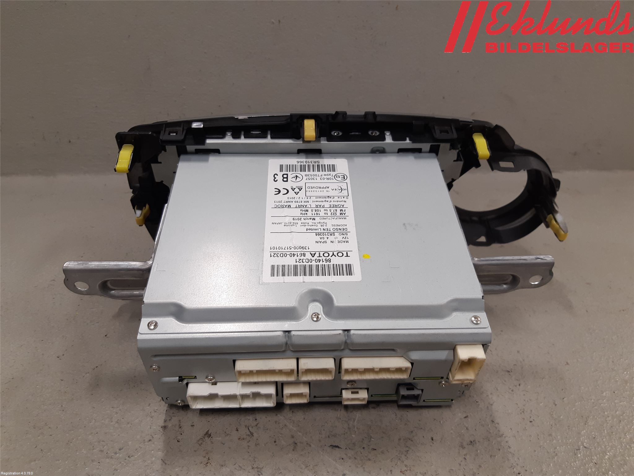 Toyota YARIS XP130 15-20 Cd Radio - Multimediapanel