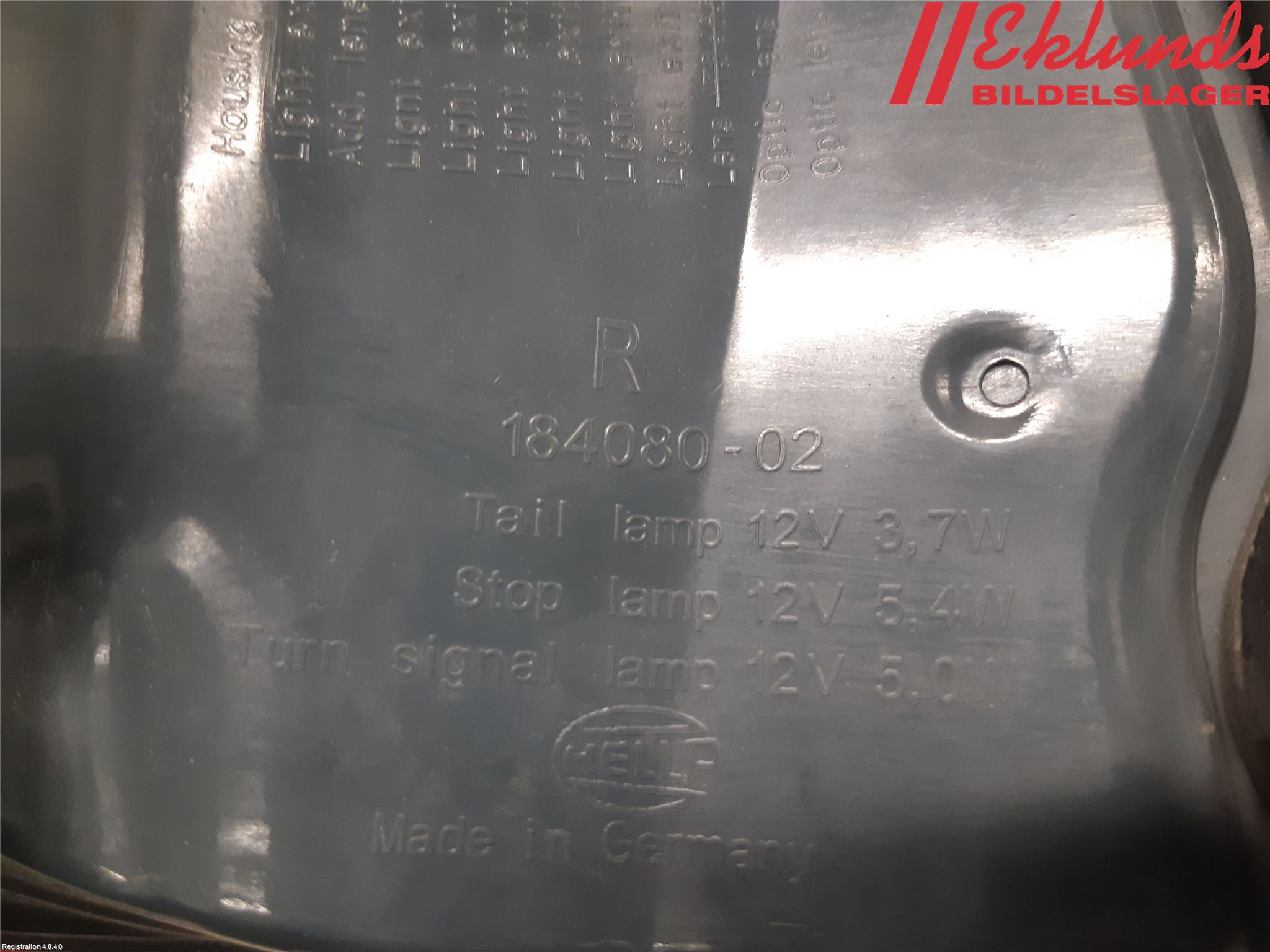BMW 5 F10/F11/F18 09-17 Bakljus Höger