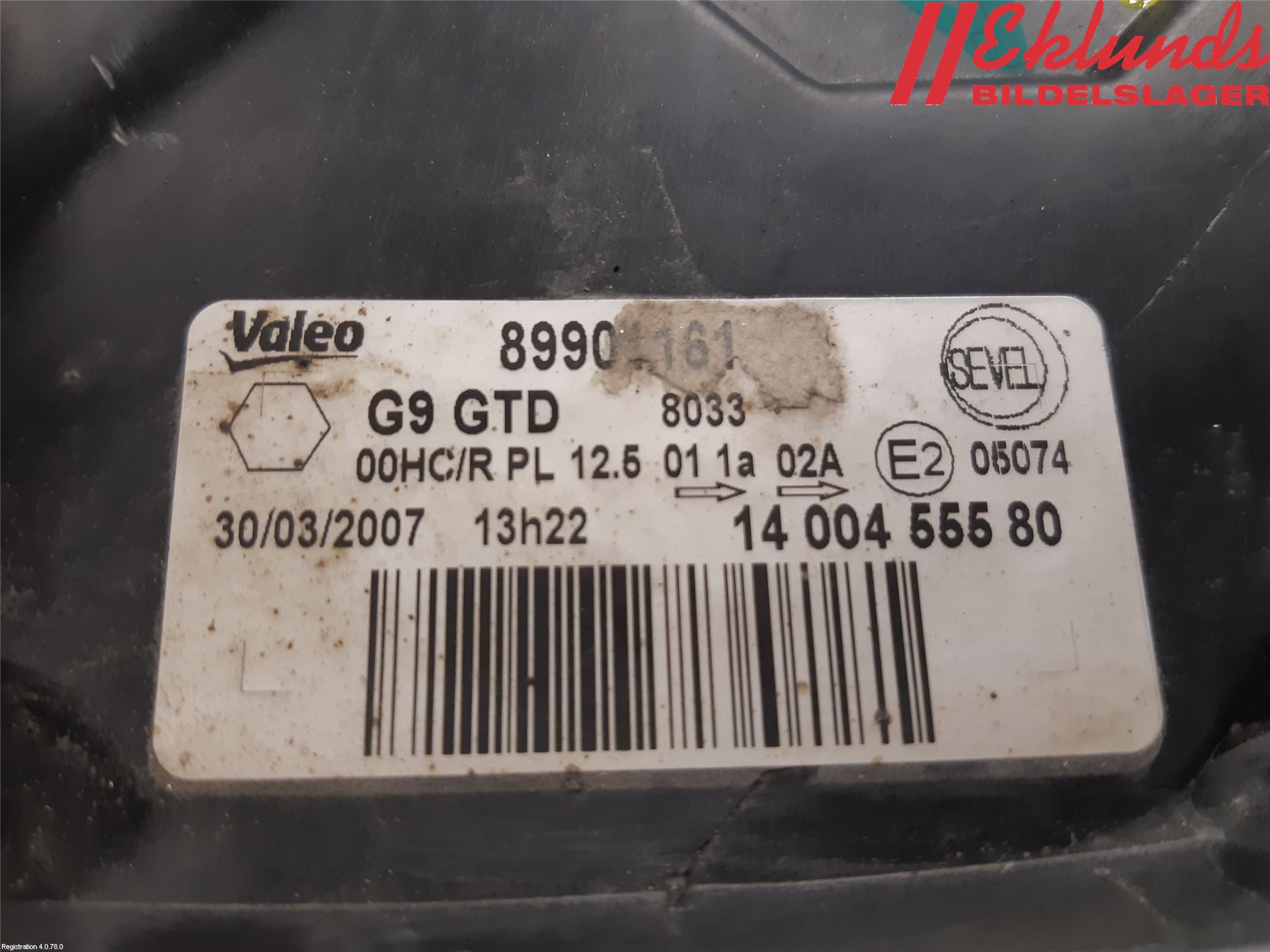 Citroen JUMPY 07-16 Strålkastare Vänster