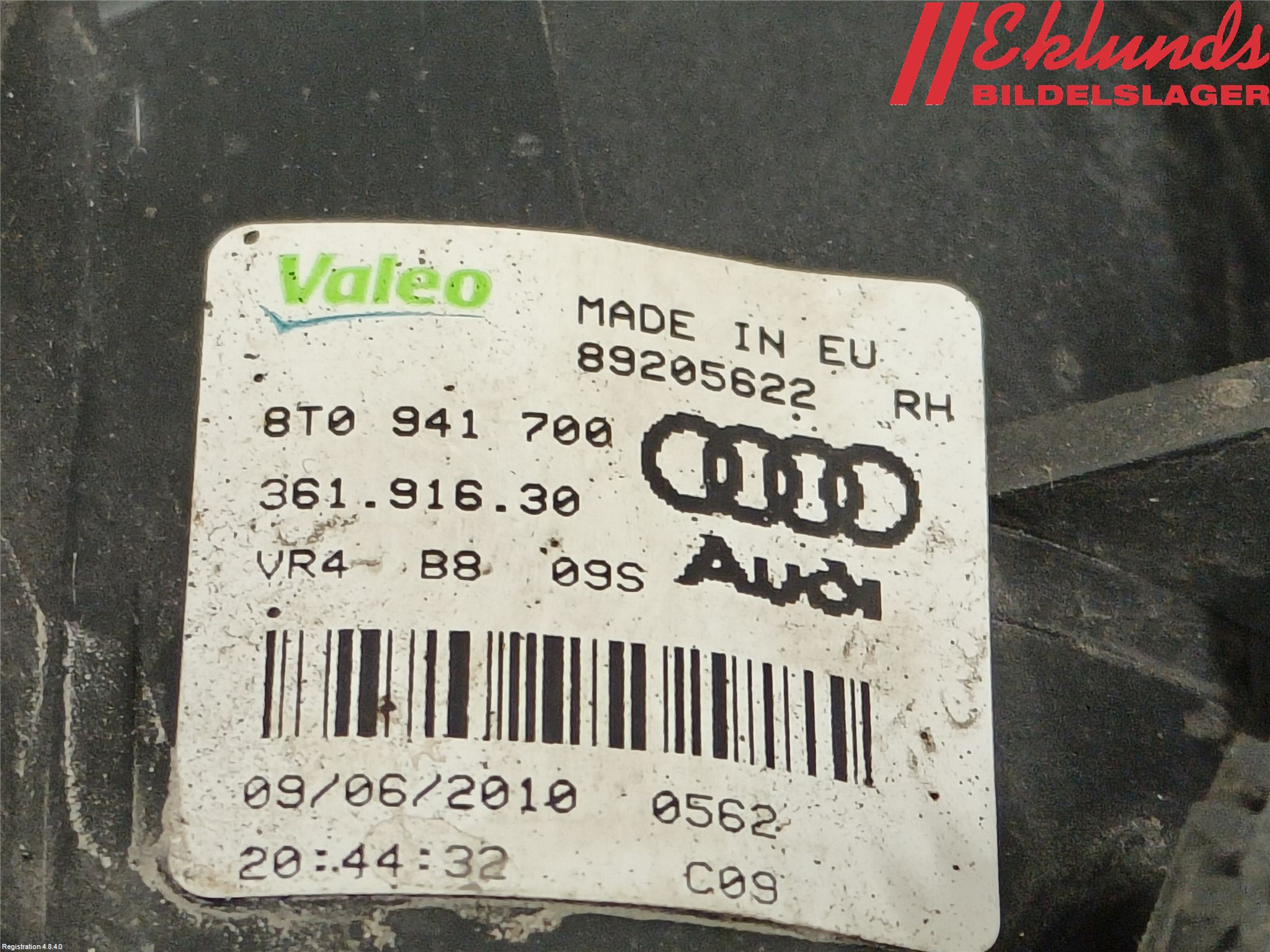 Audi A4/S4 08-11 Dimljus-Varselljus Fram