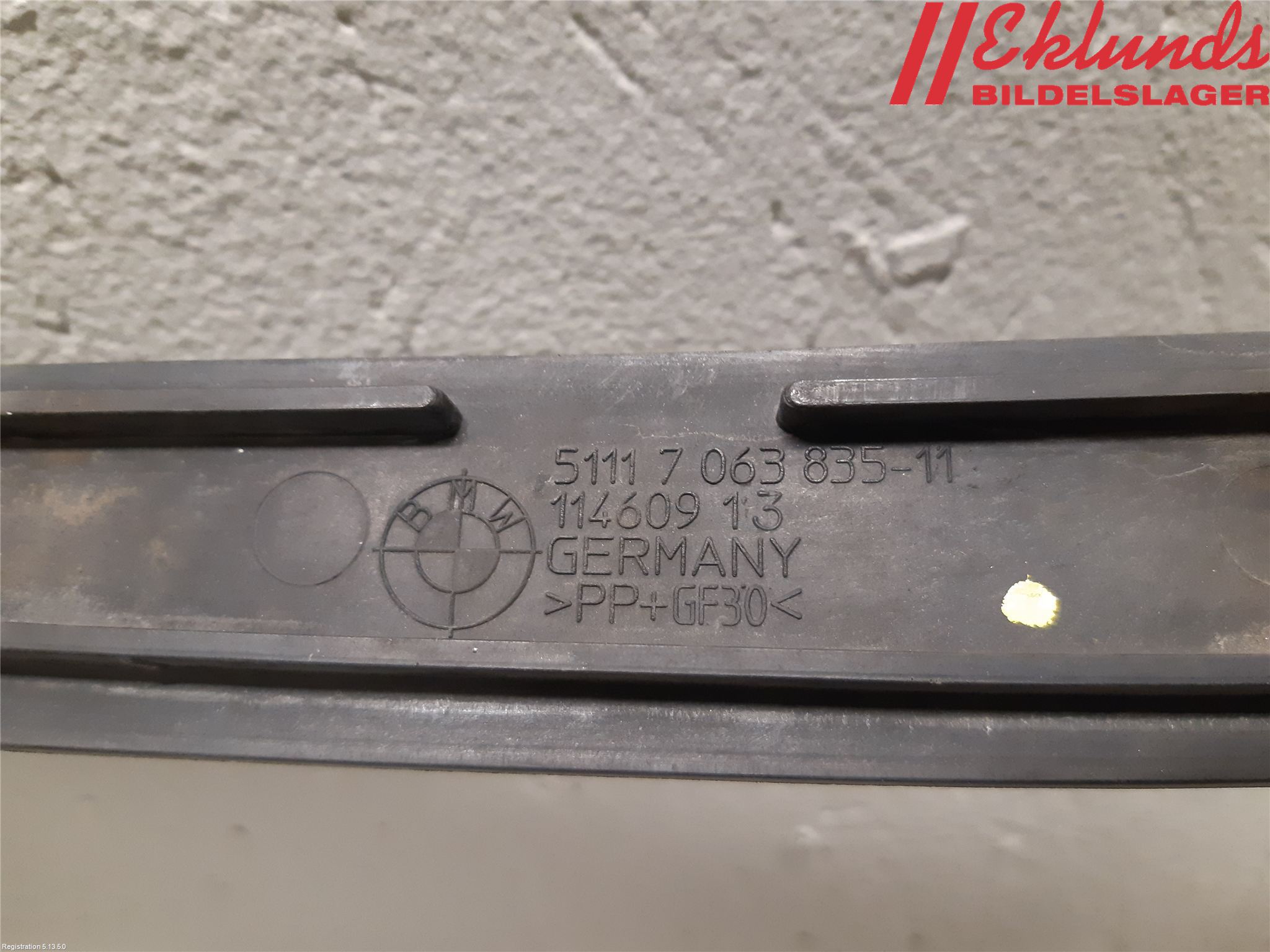 BMW 5 E60/61 Sed/Tou 02-10 Stöt Utfyllnad-List-Grill