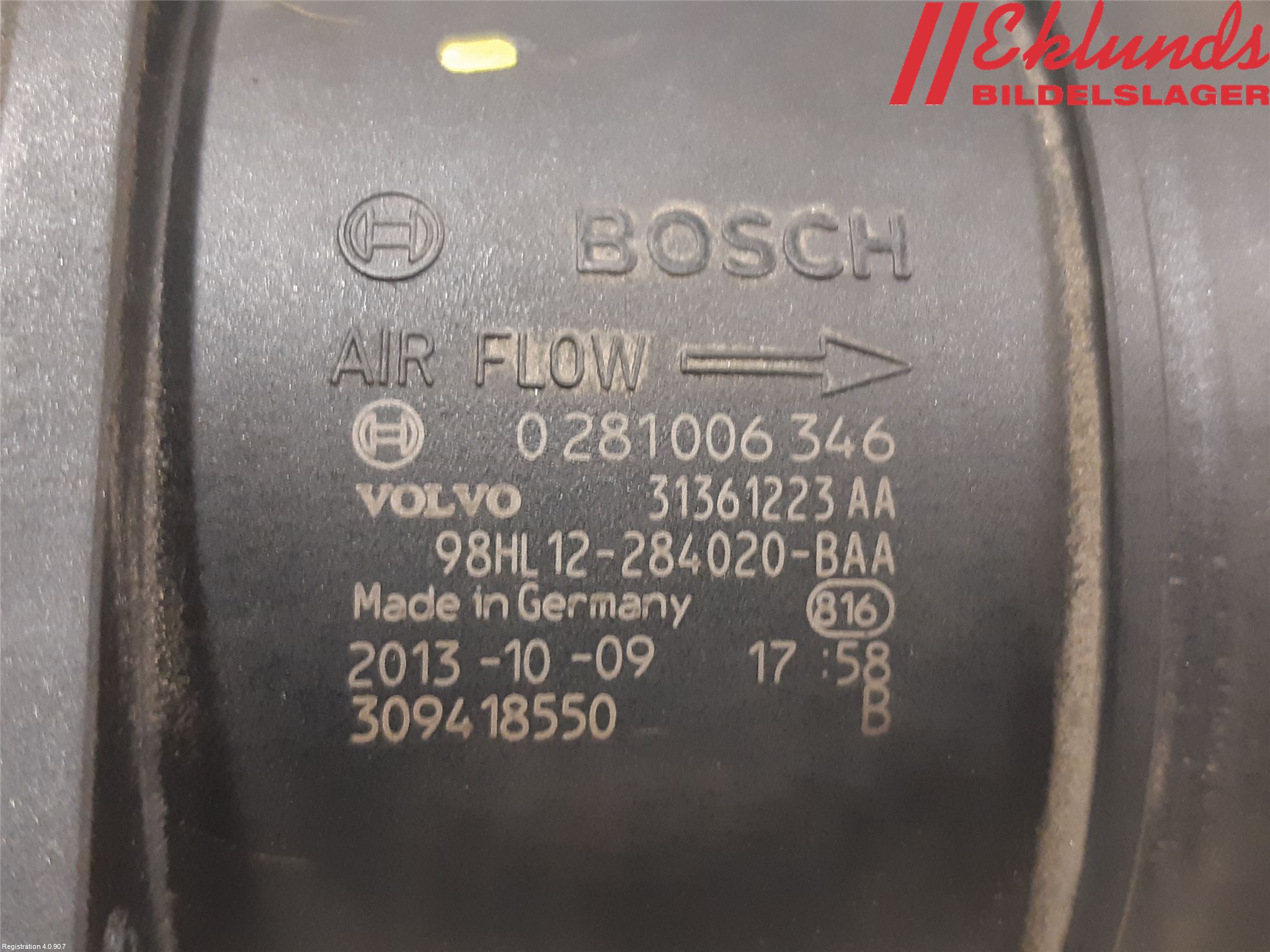 Volvo XC60 14-17 Injluftmassamätare