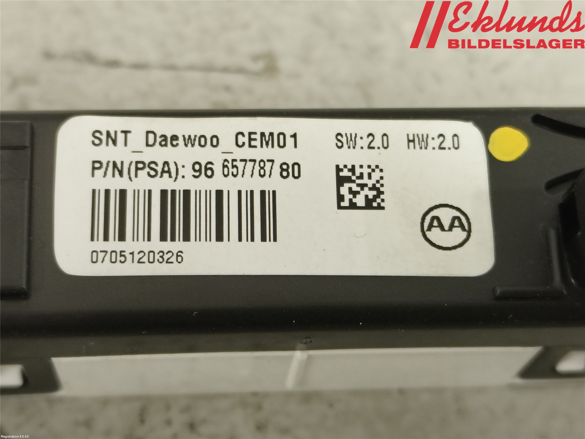 Citroen DS5 Kontrolldisplay