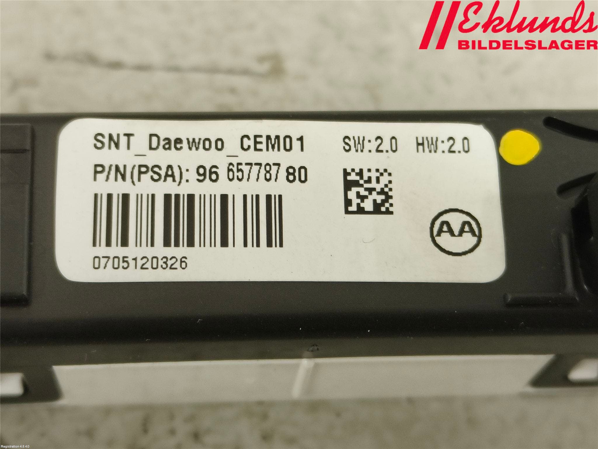 Citroen DS5 Kontrolldisplay