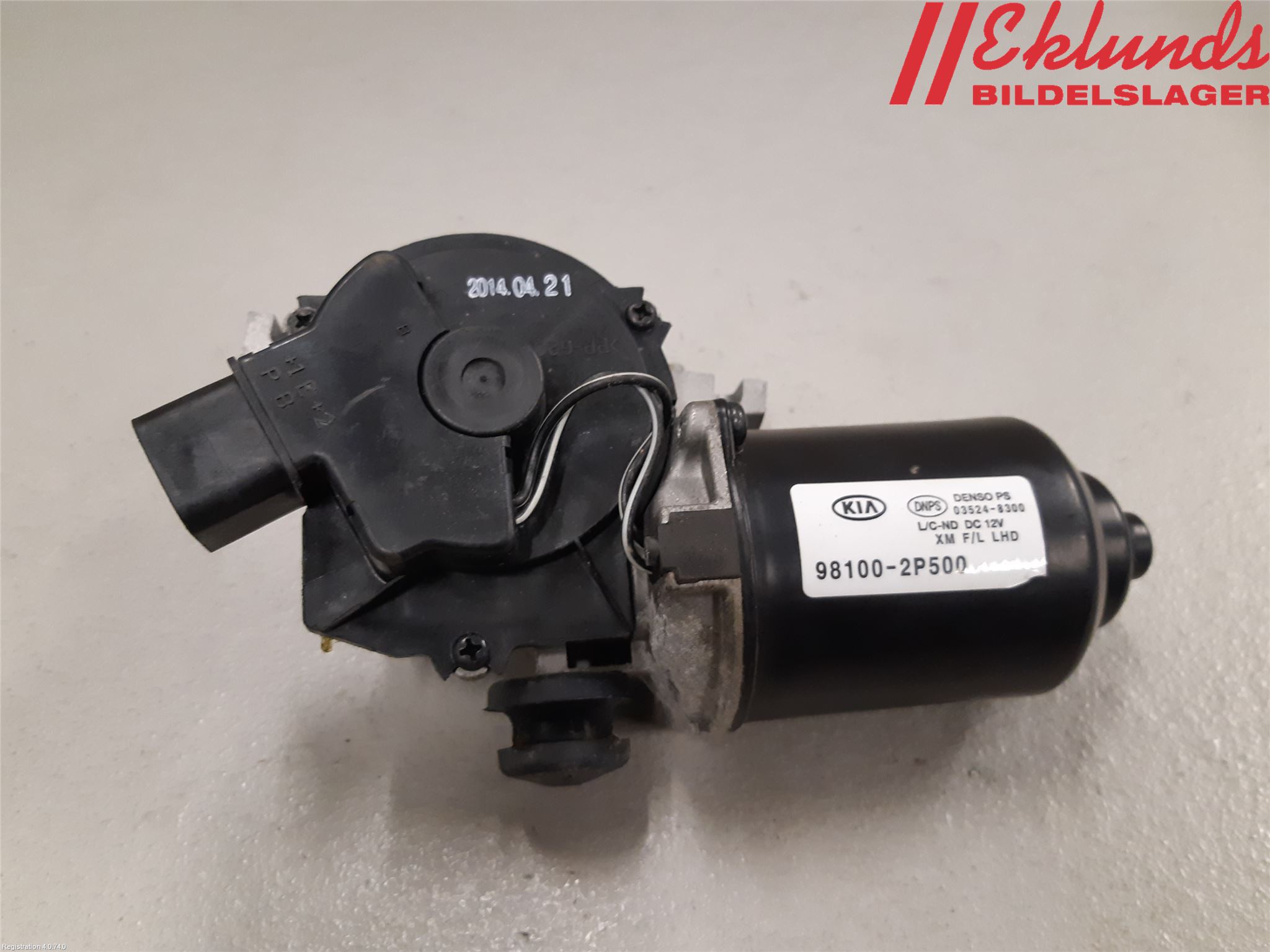 Kia SORENTO 10-14 Torkarmotor Vindruta