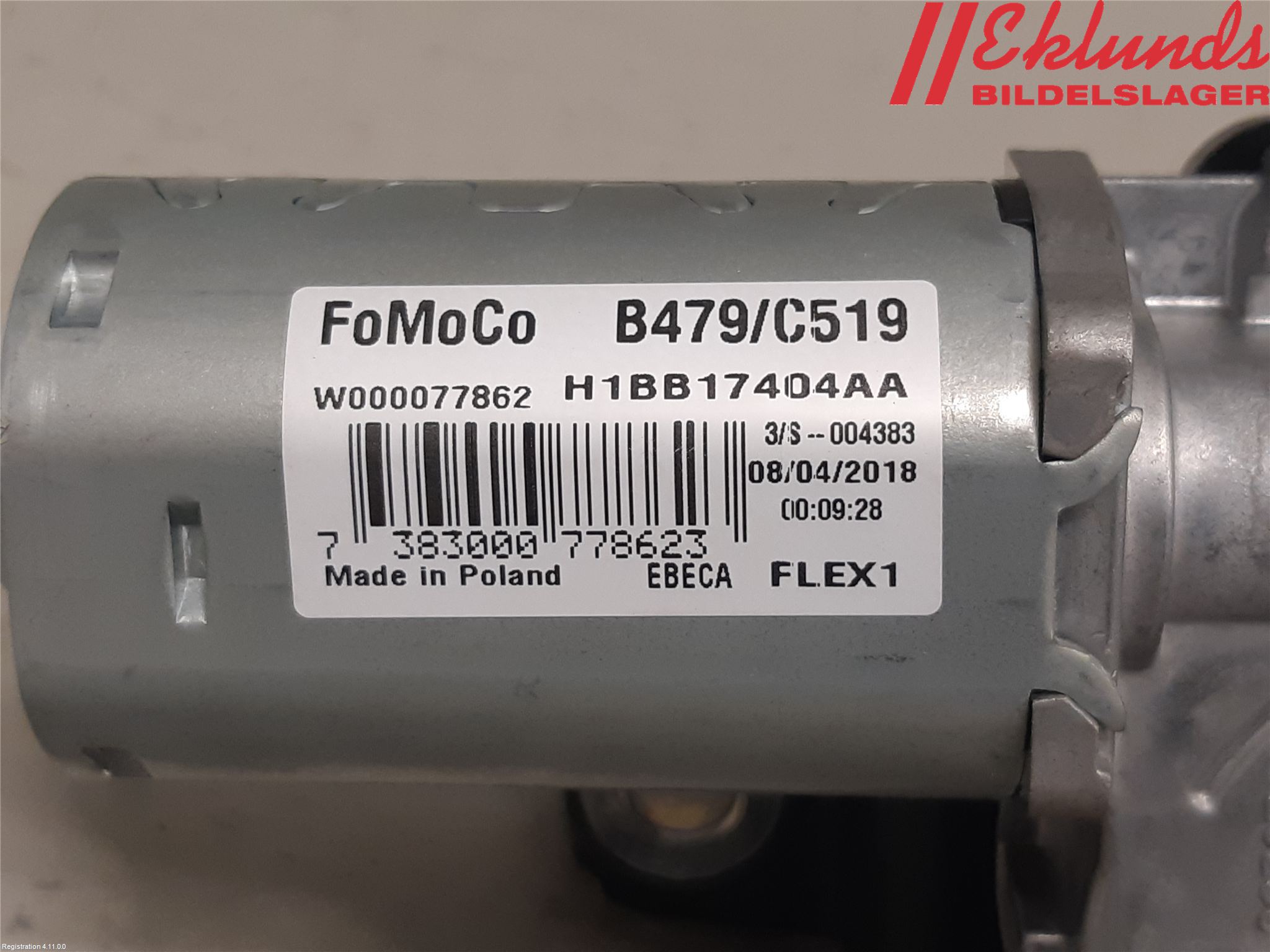 Ford FIESTA (VII) 18-23 Torkarmotor Baklucka