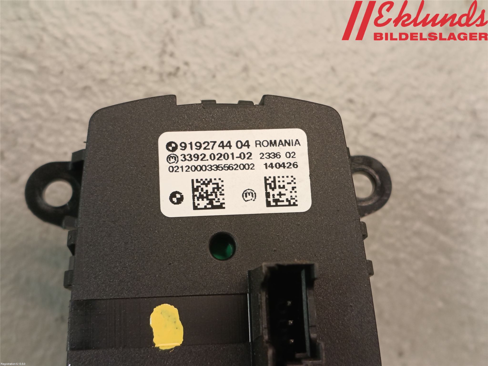 BMW 5 F10/F11/F18 09-17 Strömställare Ljus