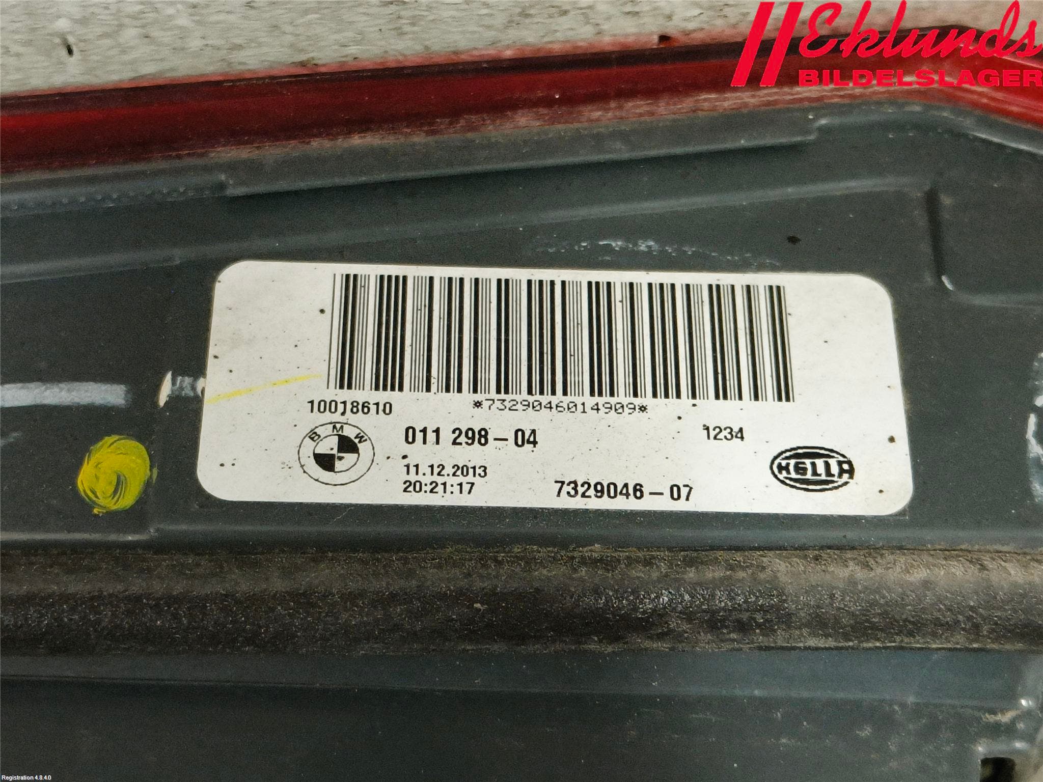 BMW X5 F15 13-18 Bakljus Lucka Hö