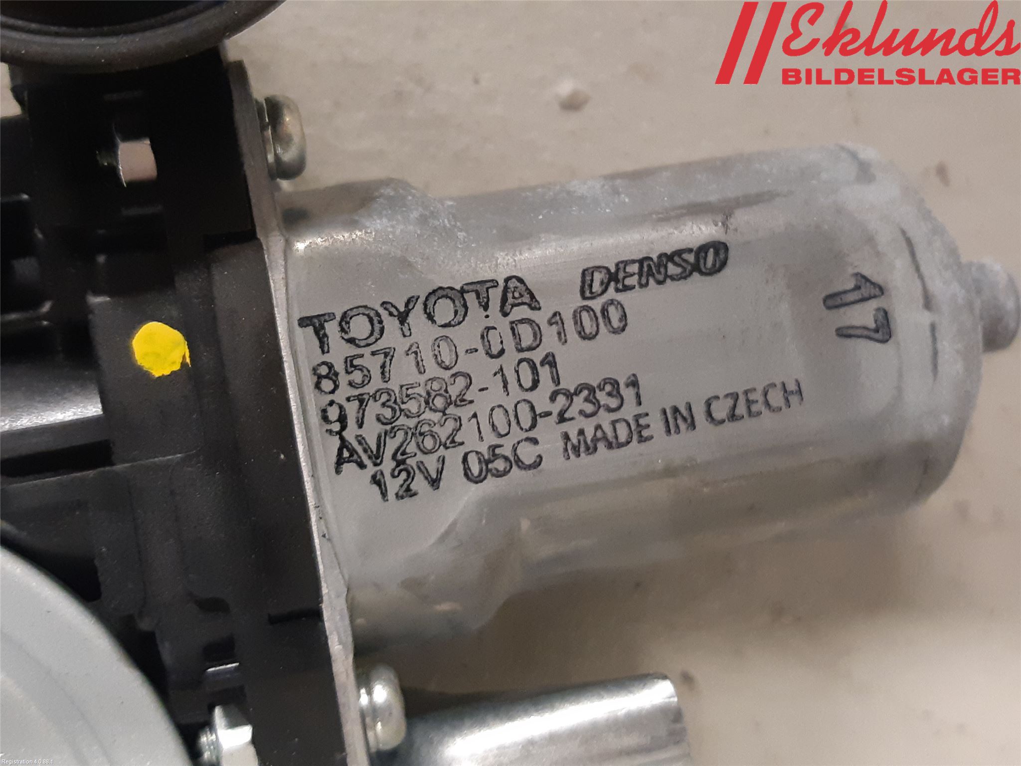 Toyota YARIS XP130 15-20 Fönsterhiss El Kompl