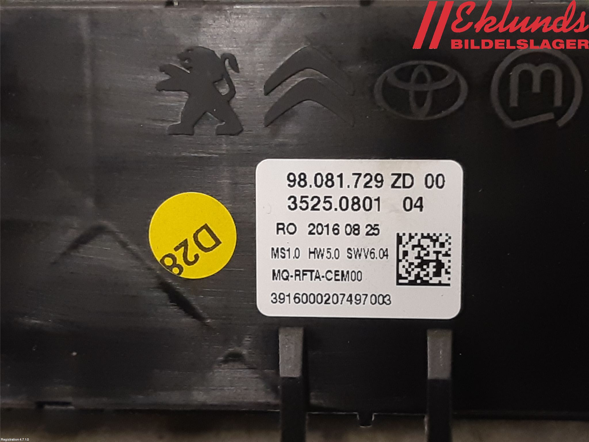 Peugeot EXPERT/E-EXPERT 17- Ac Styrenhet Ac Manöveren