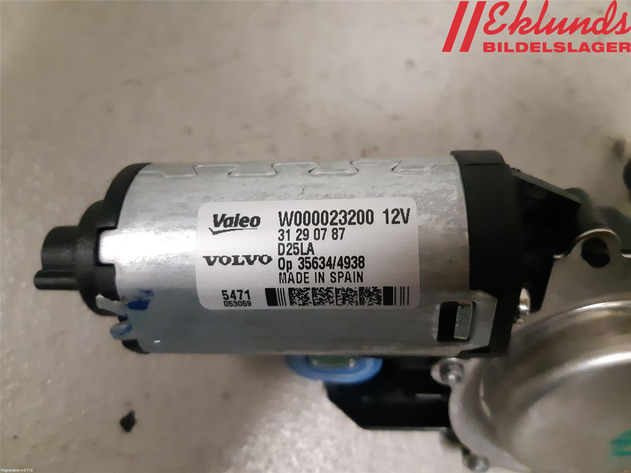 Volvo V70 08-13 Torkarmotor Baklucka