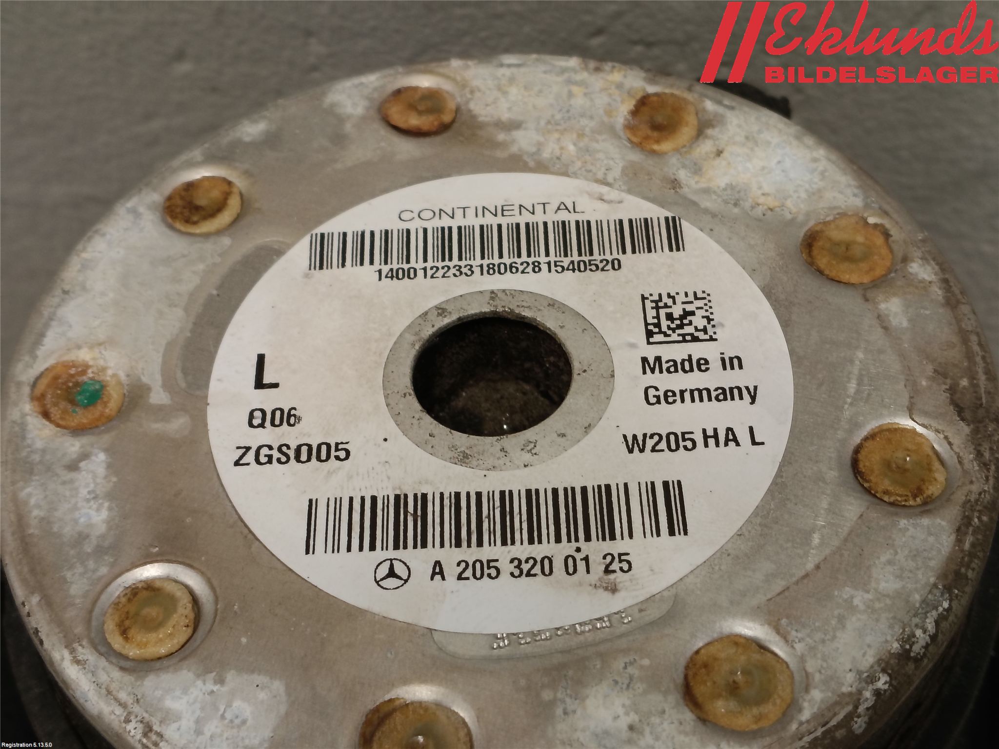Mercedes-Benz MB E-KLASS (W213) 16-23 Nivå-Luftfjädring Bälg