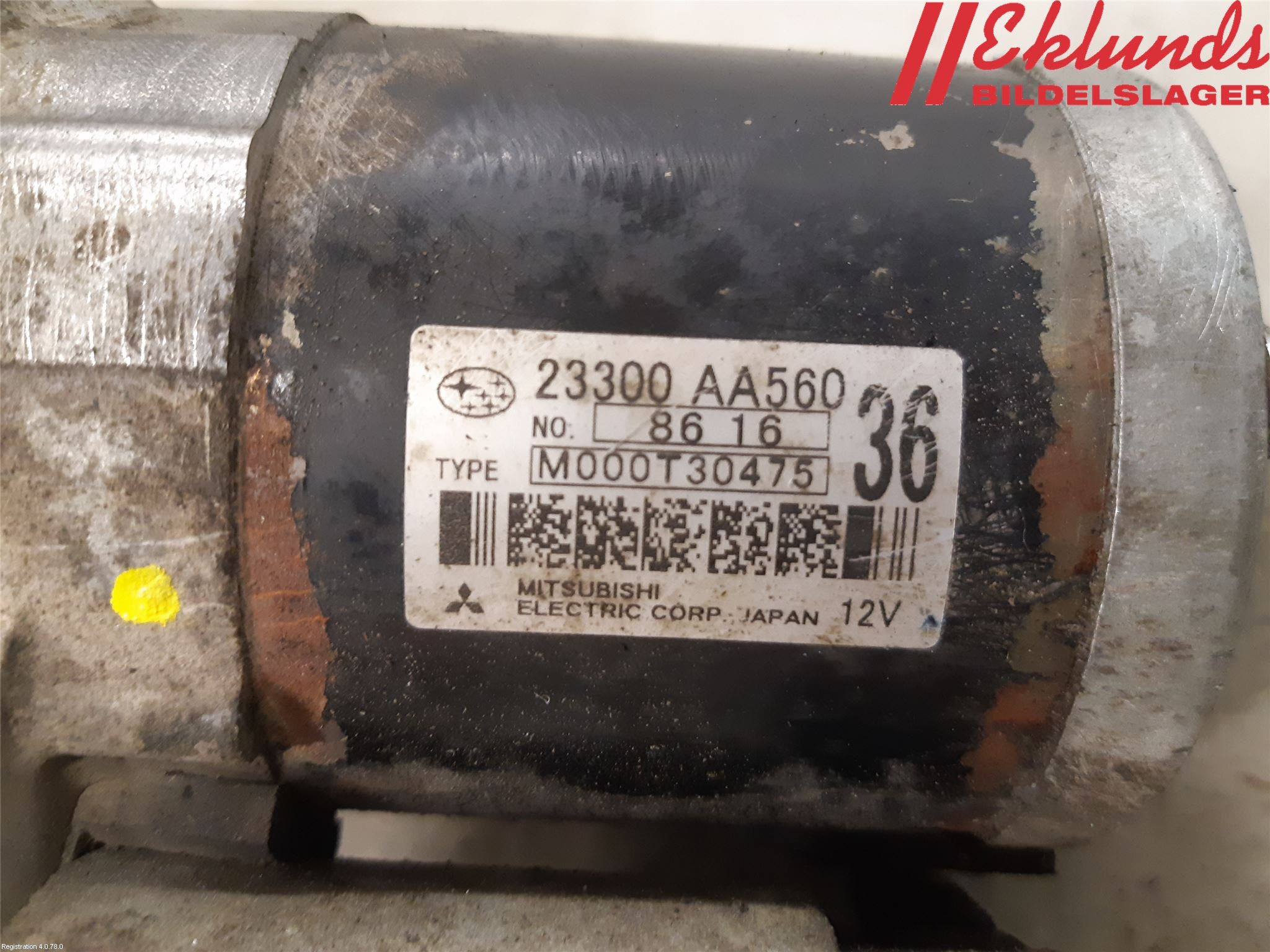 Subaru OUTBACK 07-09 Startmotor