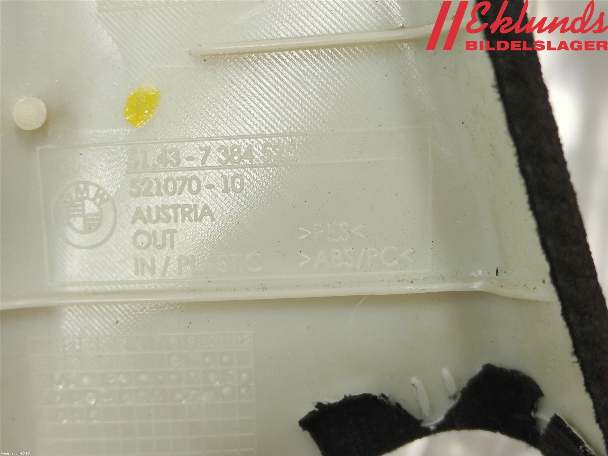 BMW 5 G30/G31/F90 17-23 Inr Plastd A-B-C Stolpe
