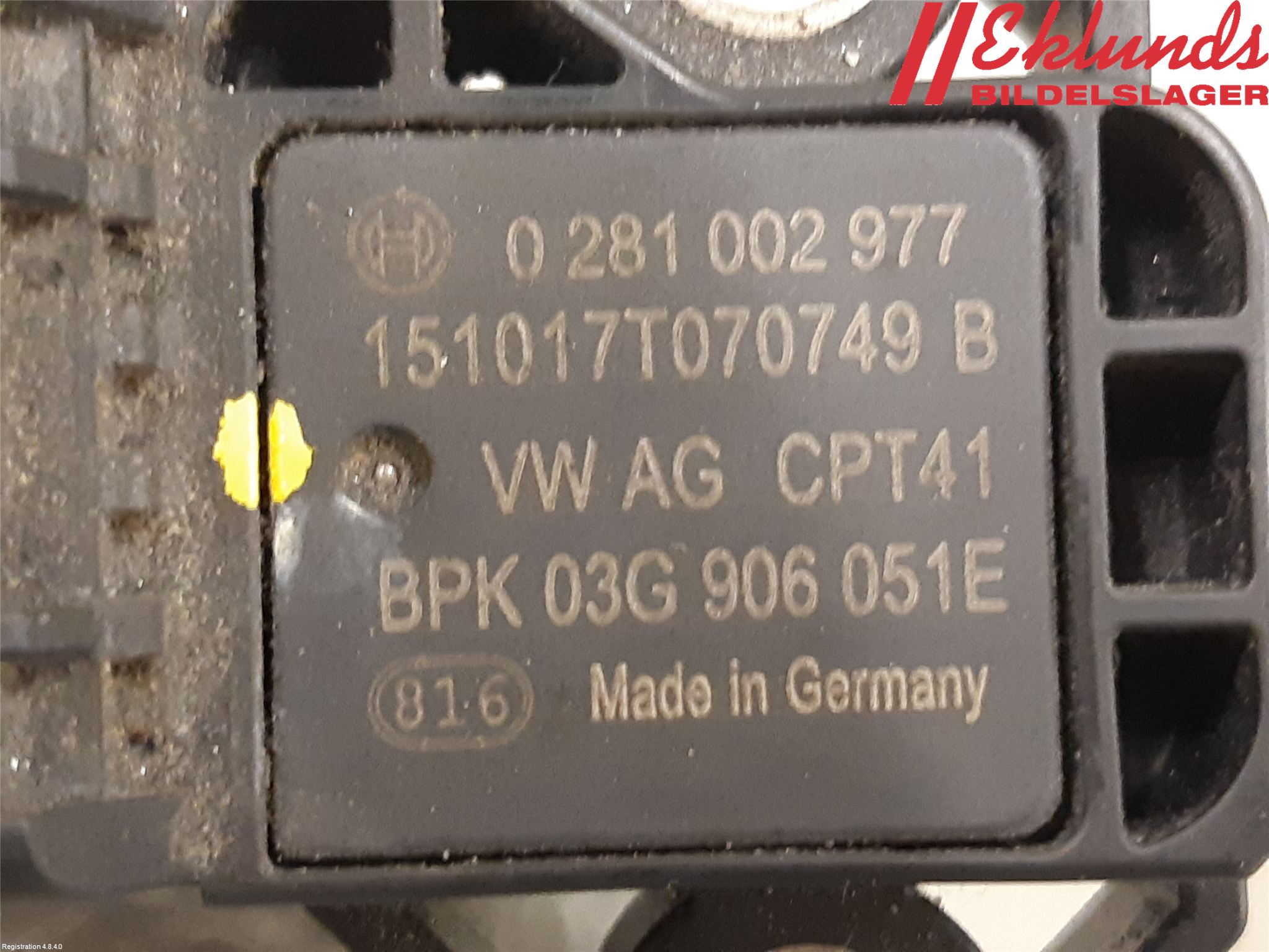 Seat IBIZA IV 08-16 Givare Laddluftstryck