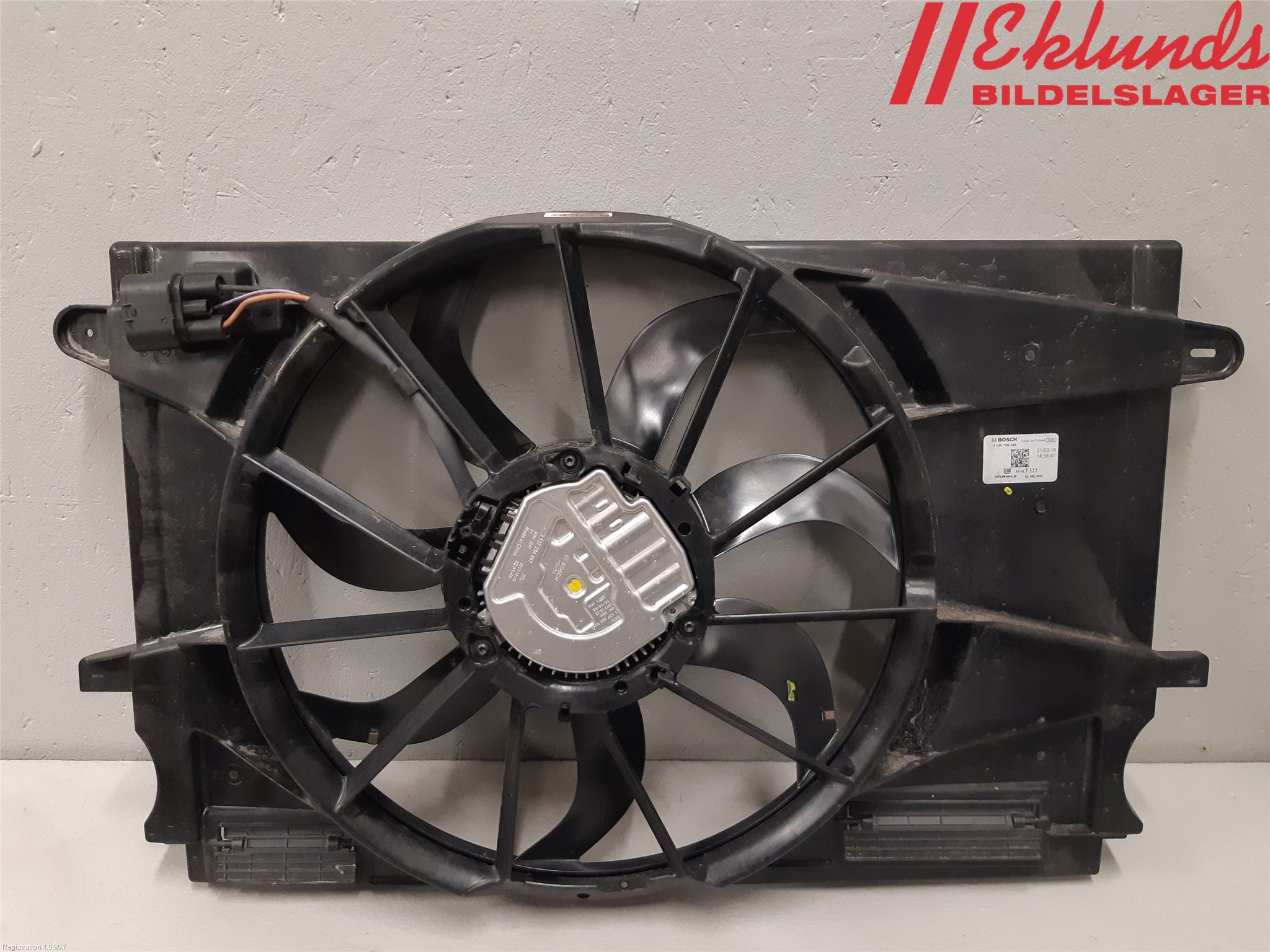 Opel ASTRA K 16-22 Kylfläkt El