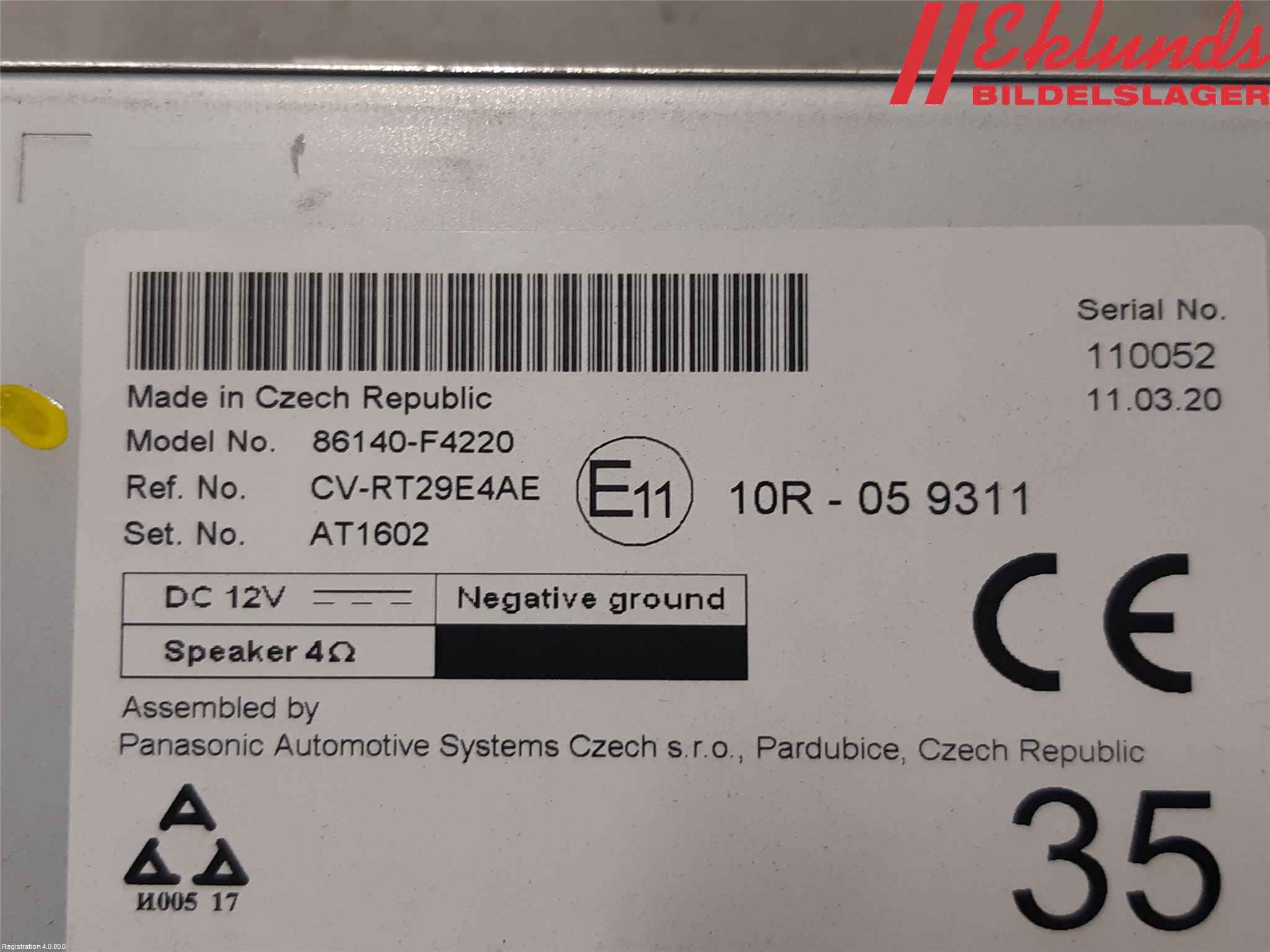 Toyota C-HR 16-23 Cd Radio - Multimediapanel