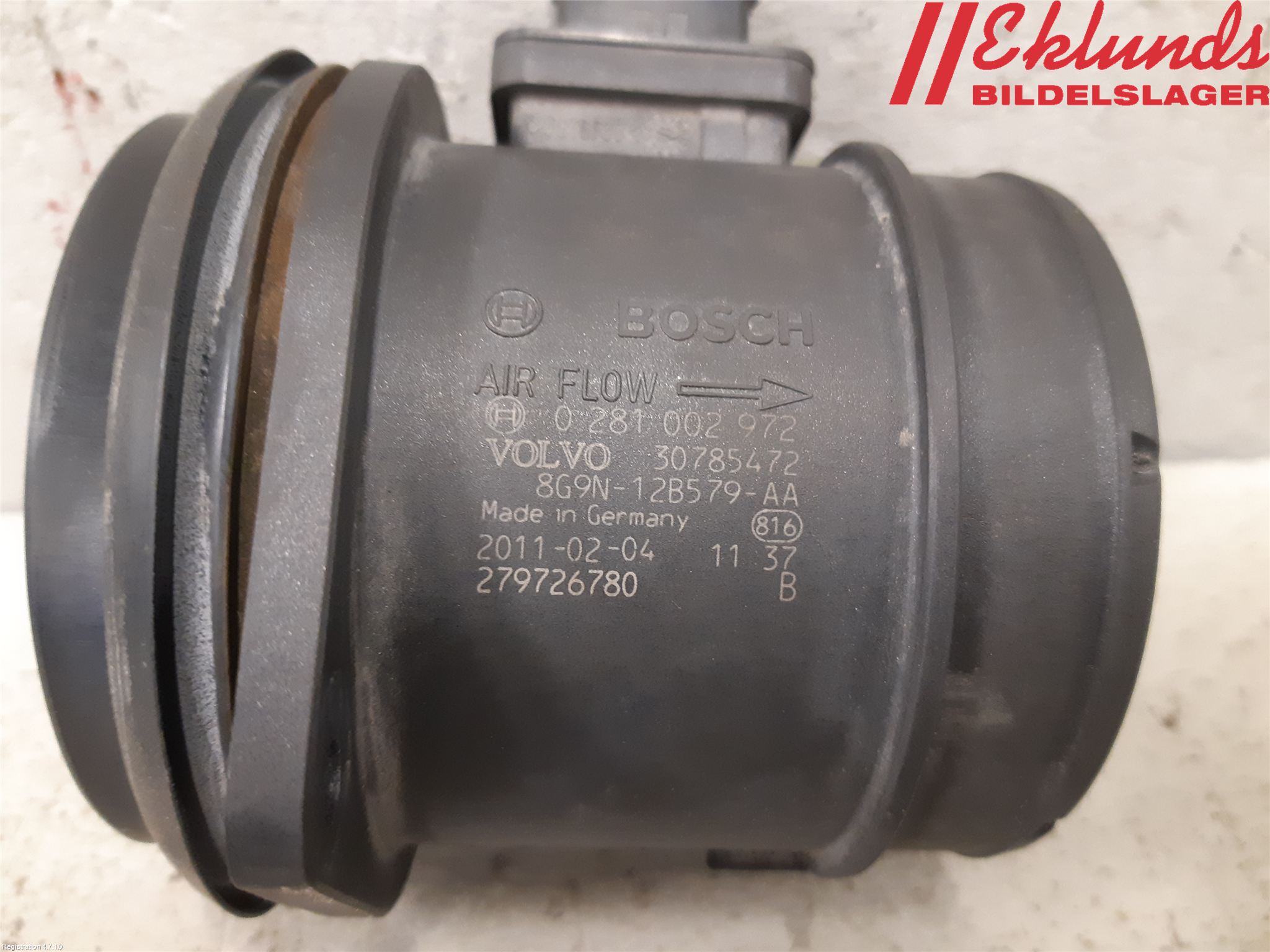 Volvo V70 08-13 Injluftmassamätare