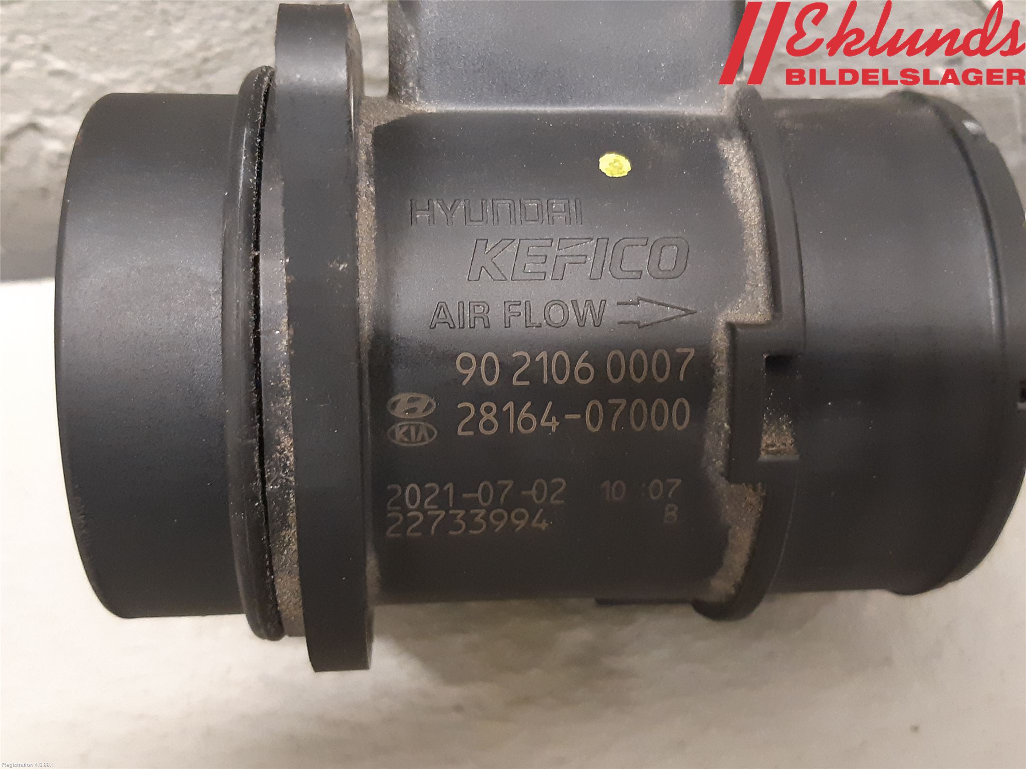 Kia PICANTO 17- Injluftmassamätare