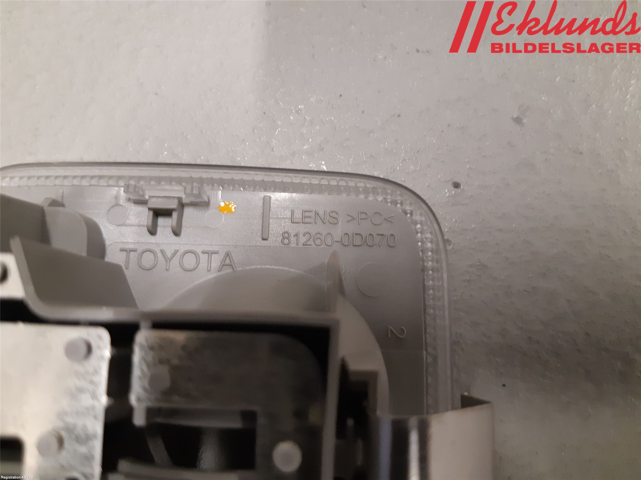 Toyota YARIS XP130 15-20 Innerbelysning