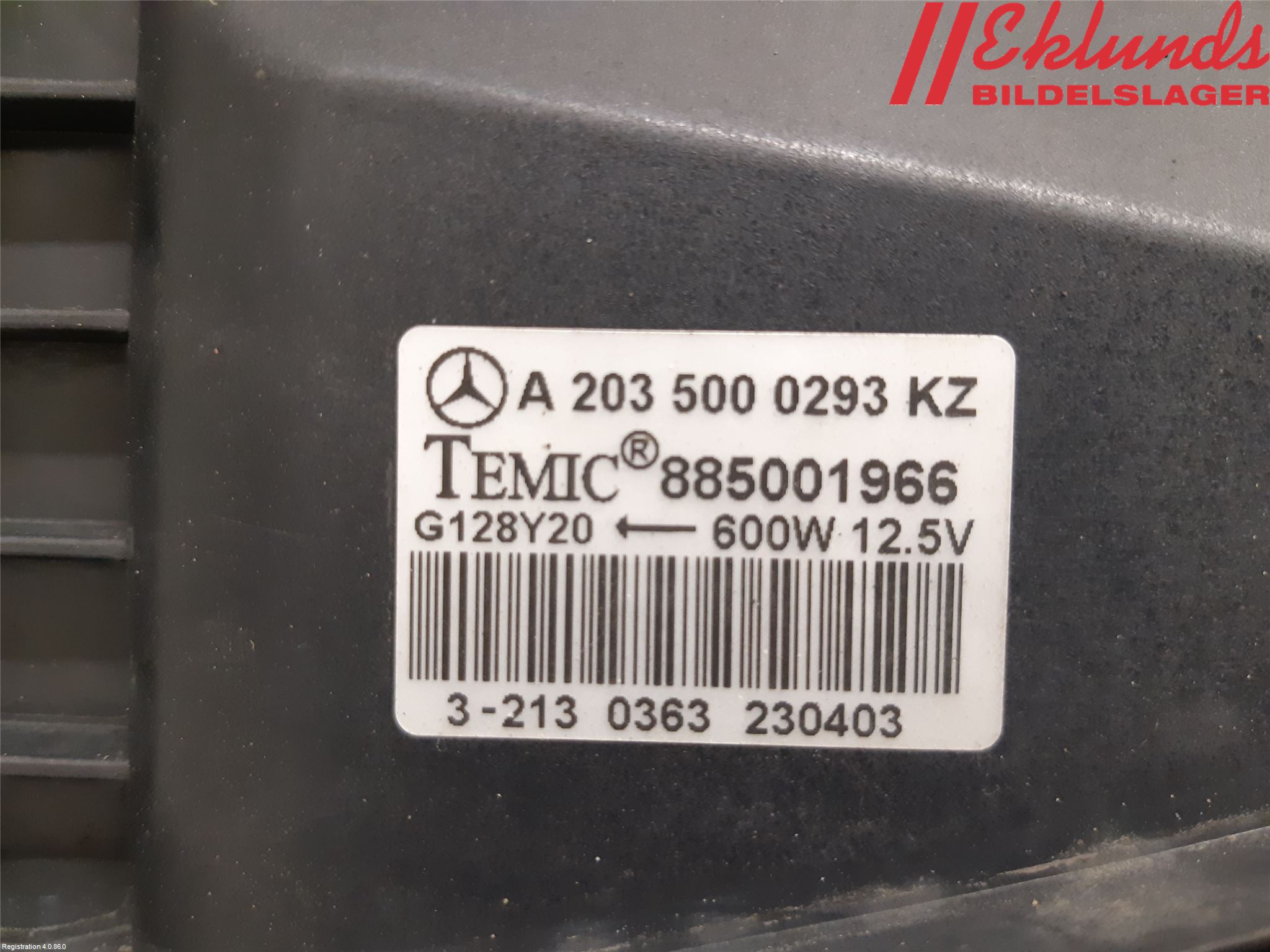 Mercedes-Benz MB C (203) 00-07 Kylfläkt El