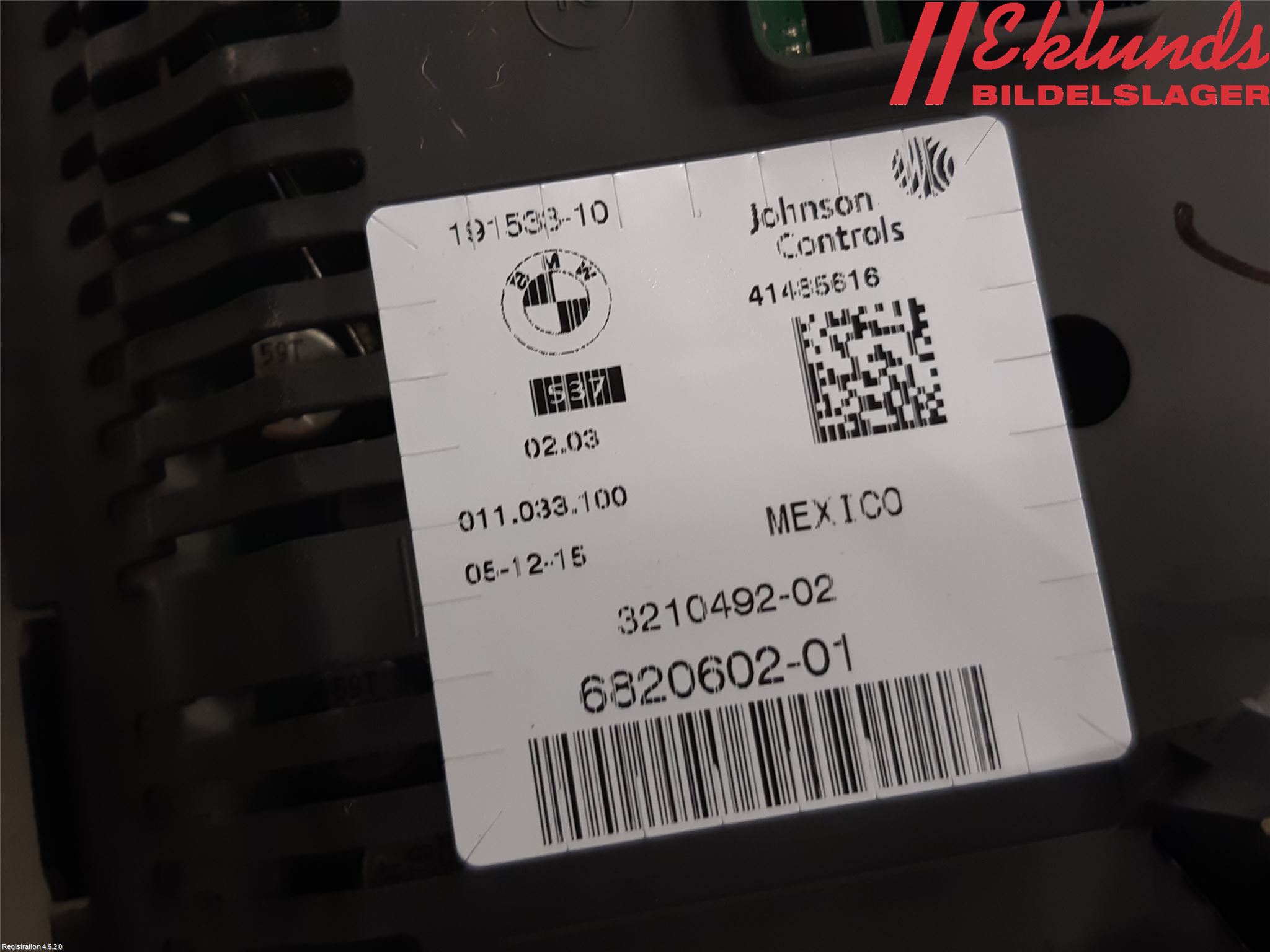 BMW X3 F25 10-17 Instrument Komb