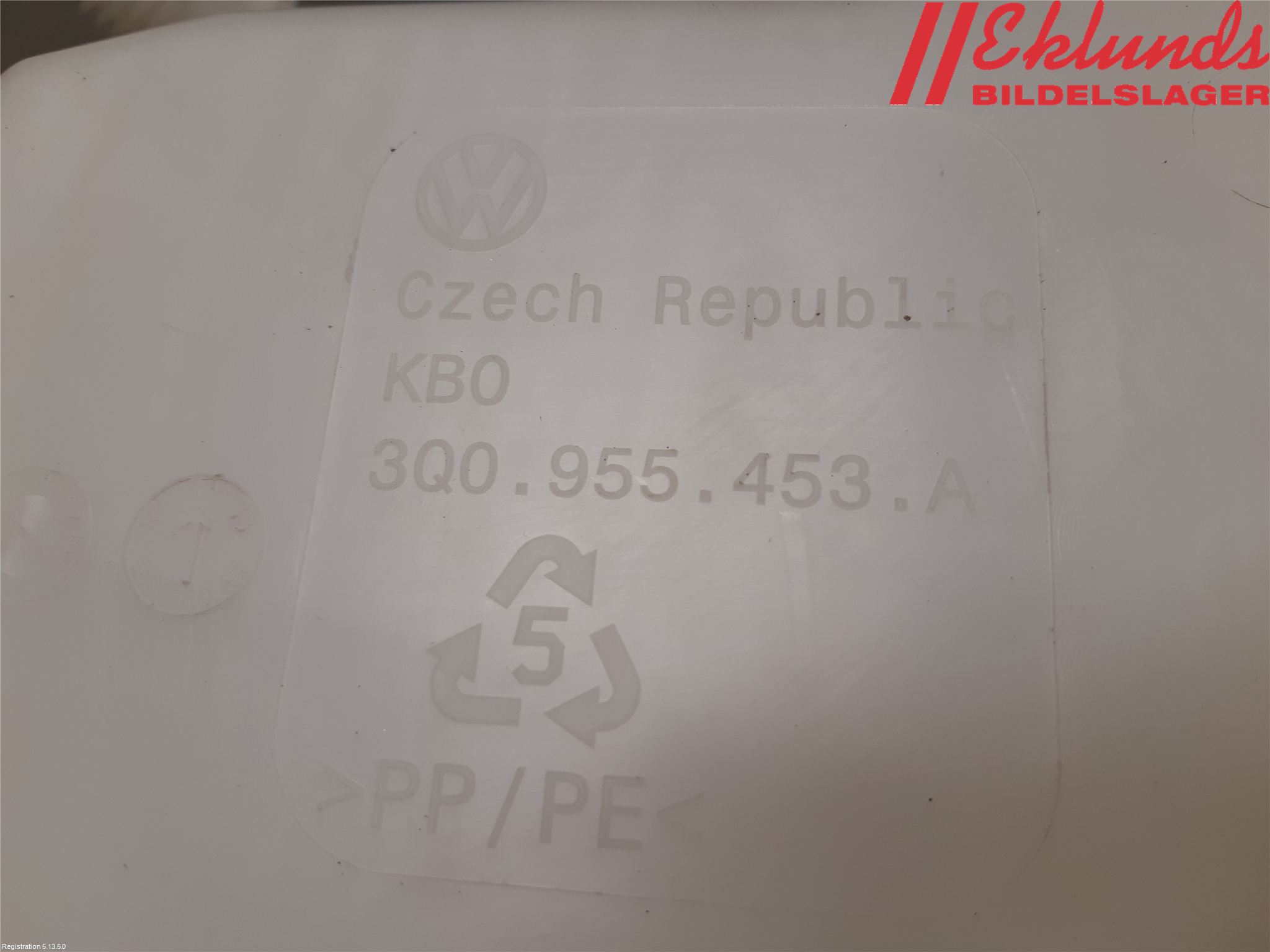 Volkswagen VW PASSAT 15-19 Spolartank Vindruta-Strål