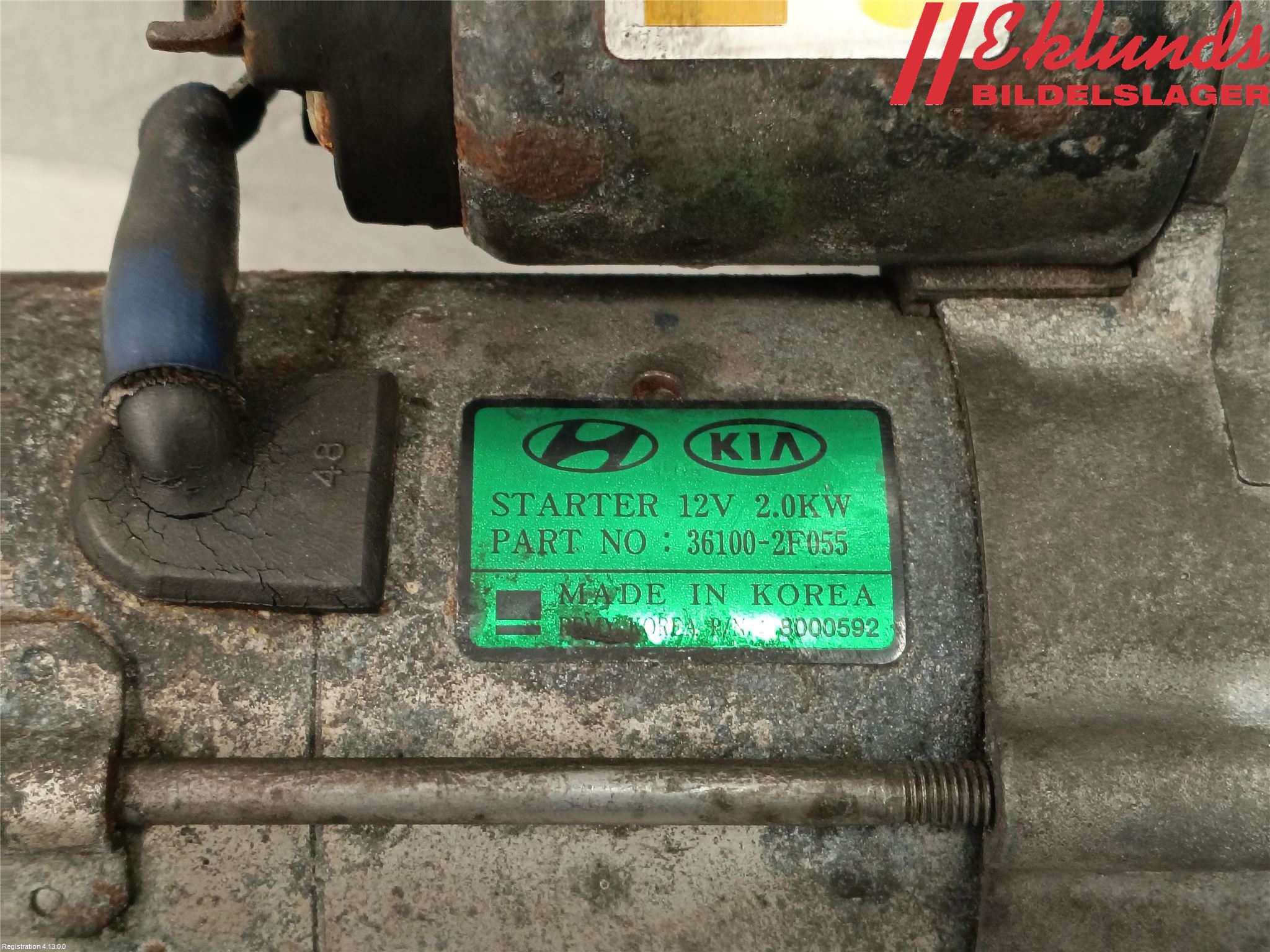 Hyundai SANTA FE 13-18 Startmotor Diesel