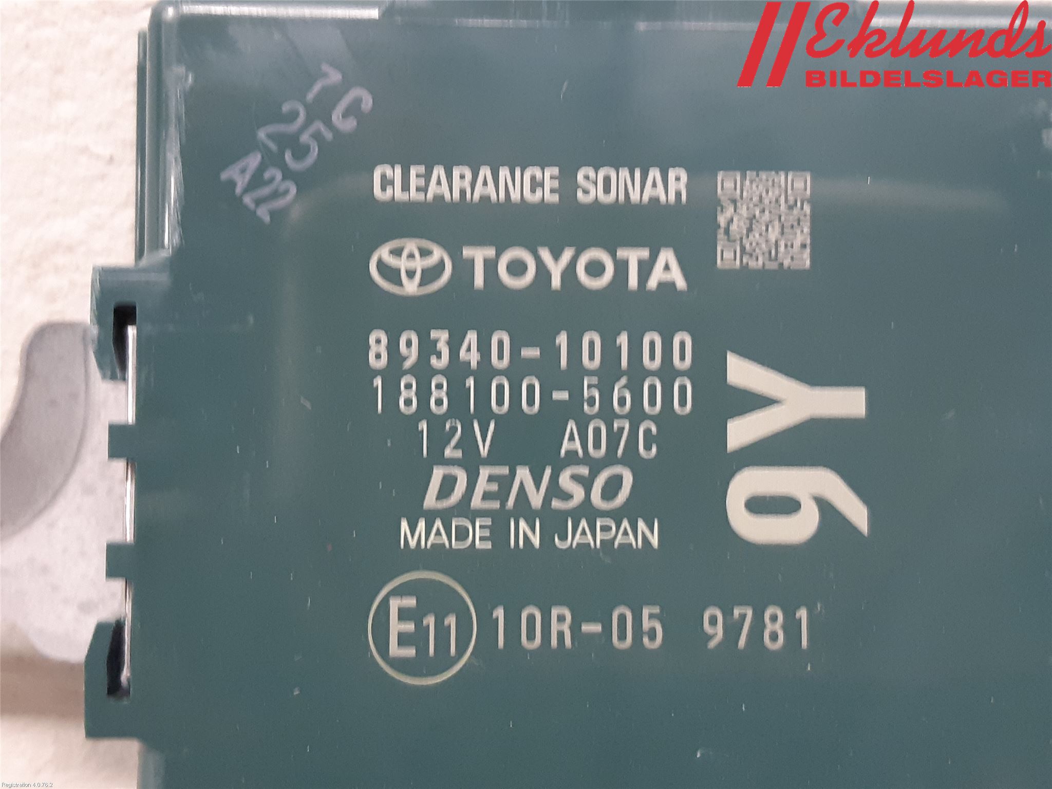 Toyota C-HR 16-23 Styrenhet Parkeringshjälp