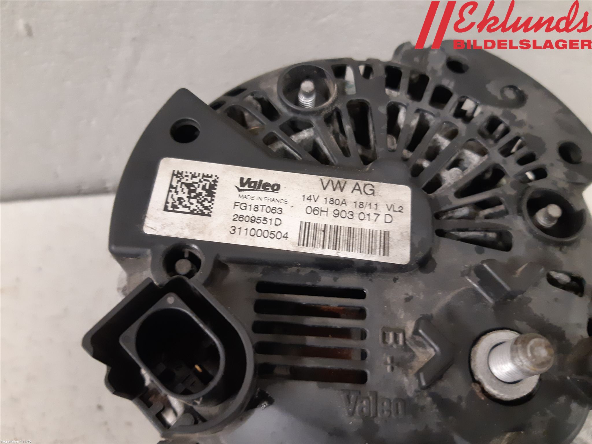 Audi A4/S4 08-11 Generator