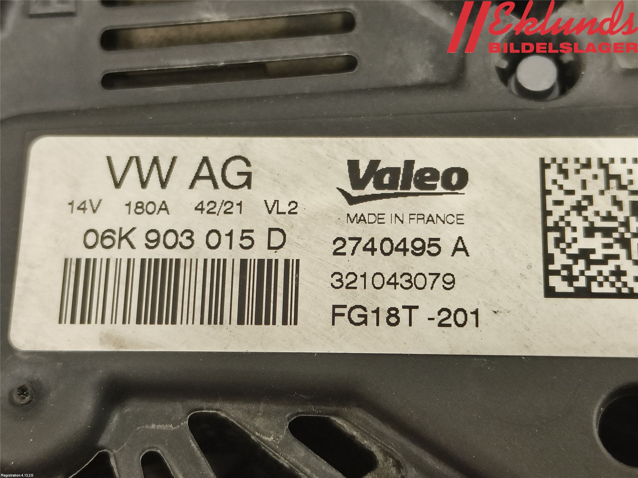 Volkswagen VW T-ROC 18- Generator