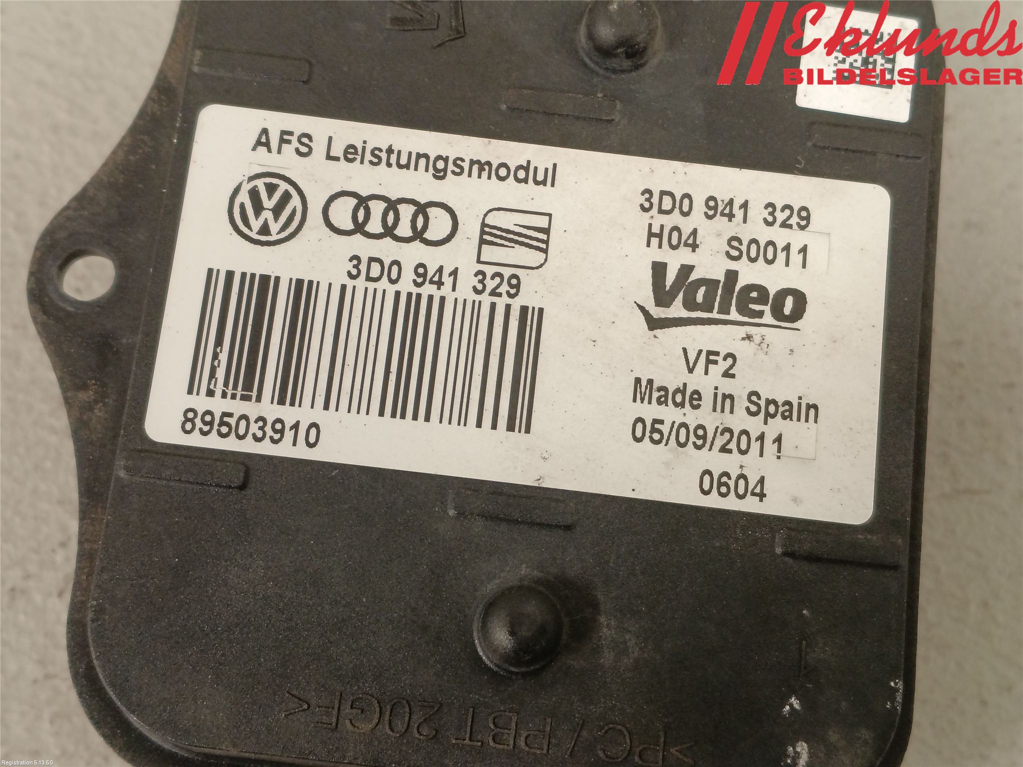 Volkswagen VW PASSAT 11-14 Styrenhet Strålkastare