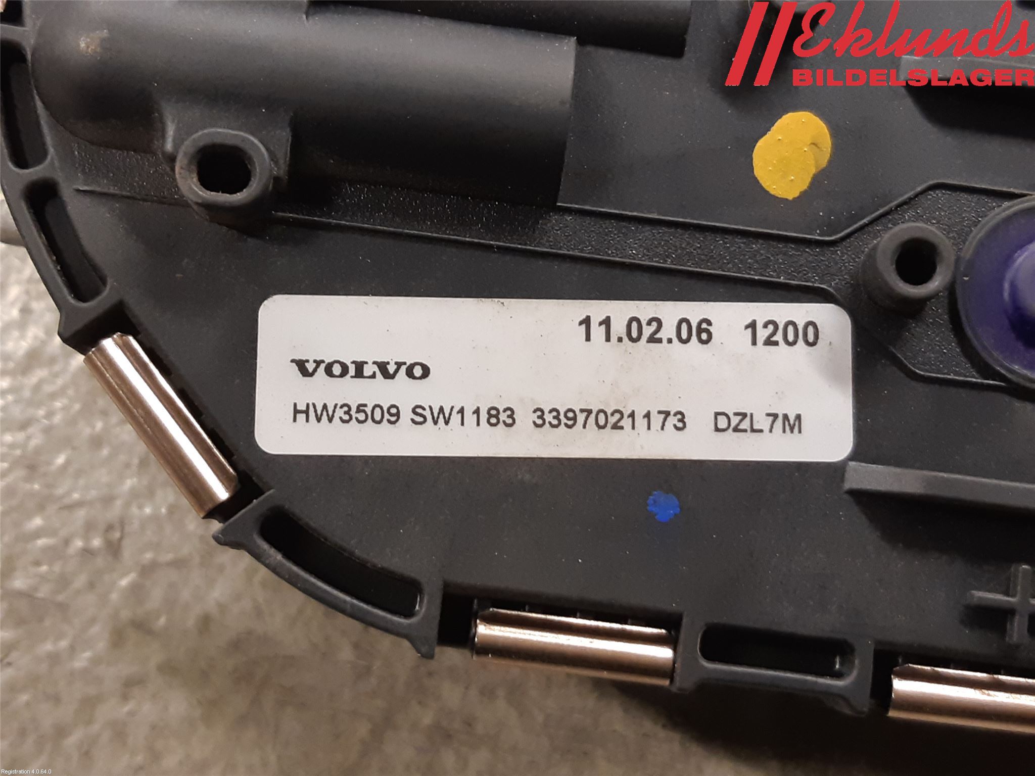 Volvo V60 11-13 Torkarmotor Vindruta