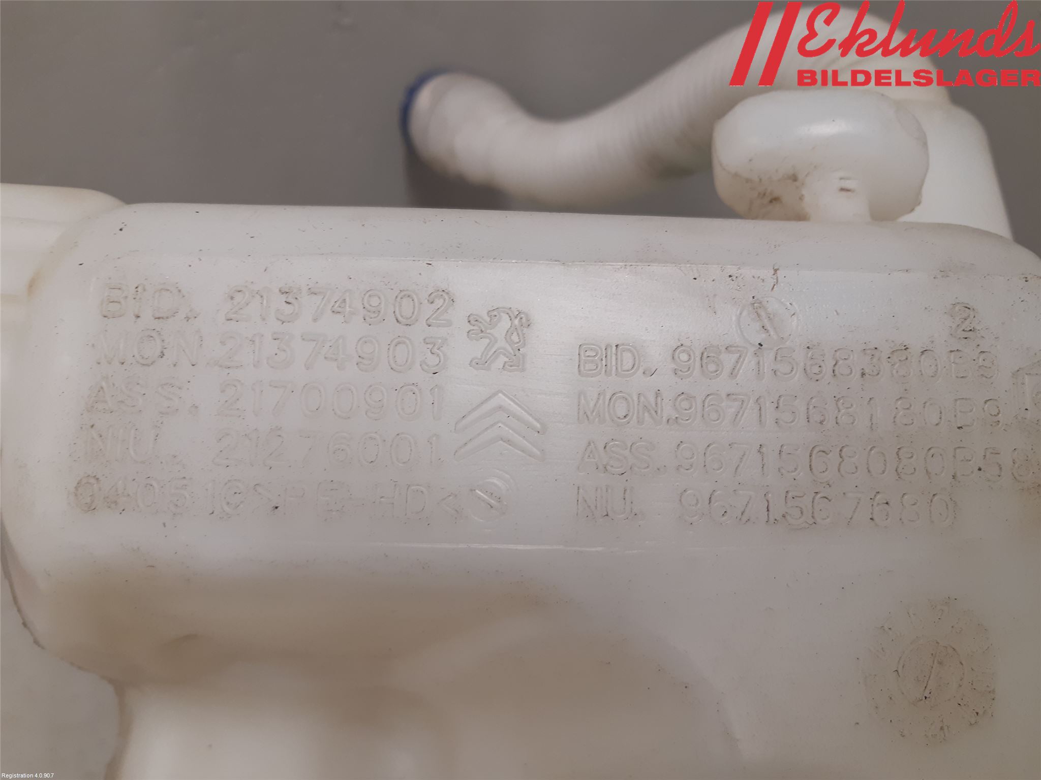 Peugeot PARTNER 16-18 Spolartank Vindruta