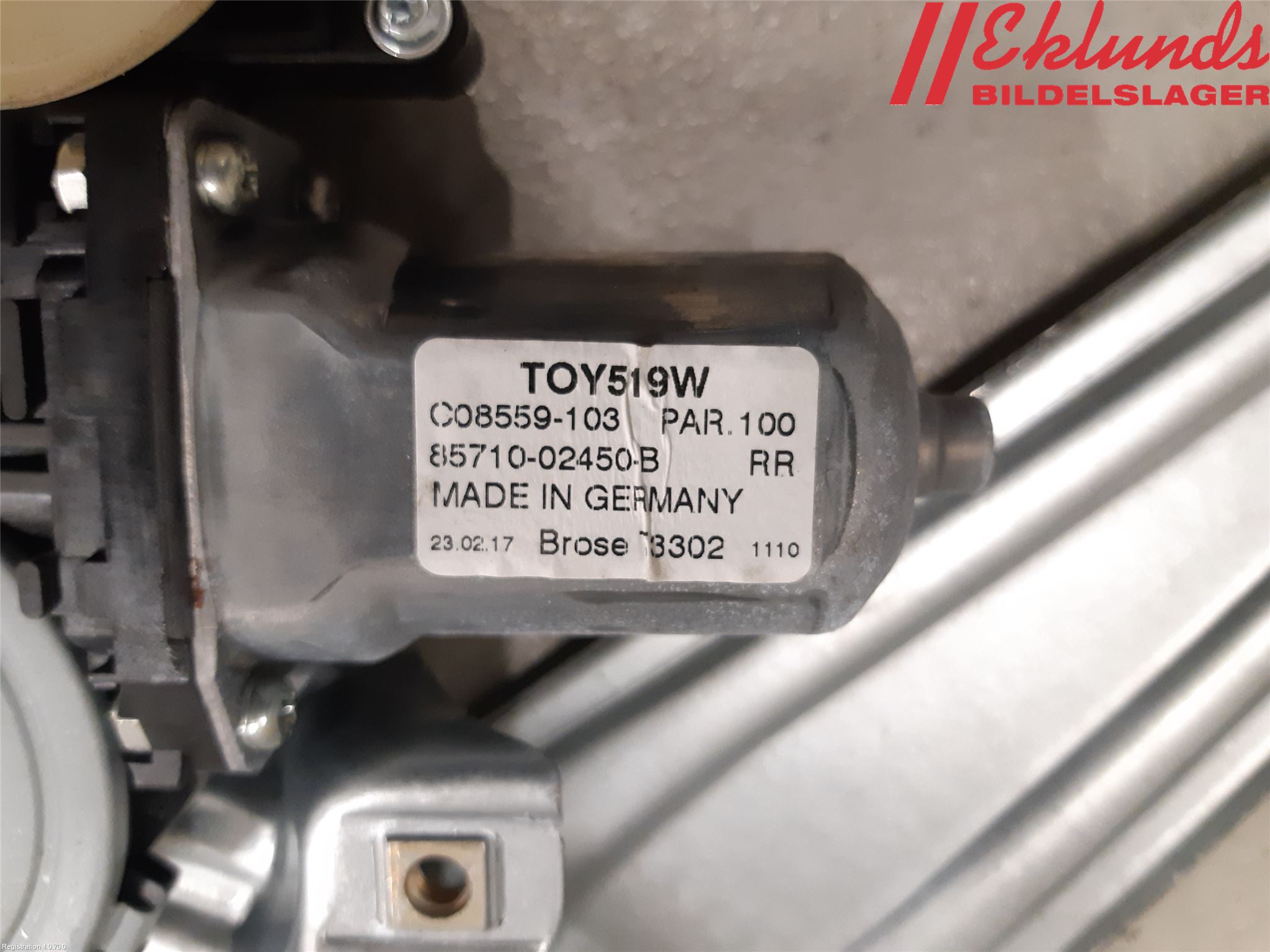 Toyota AURIS 13-19 Fönsterhiss El Kompl