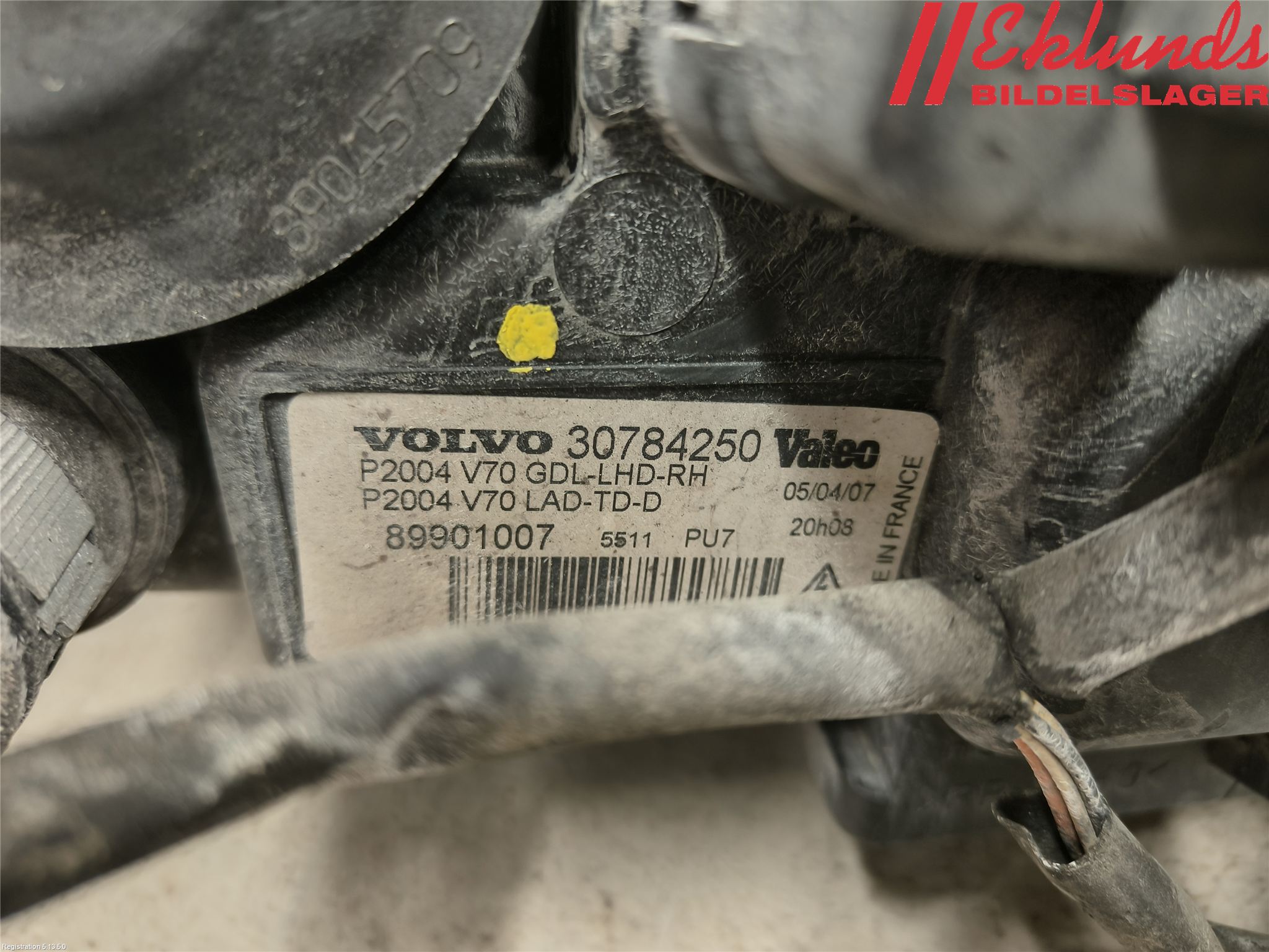 Volvo V70 05-08 Strålkastare Höger