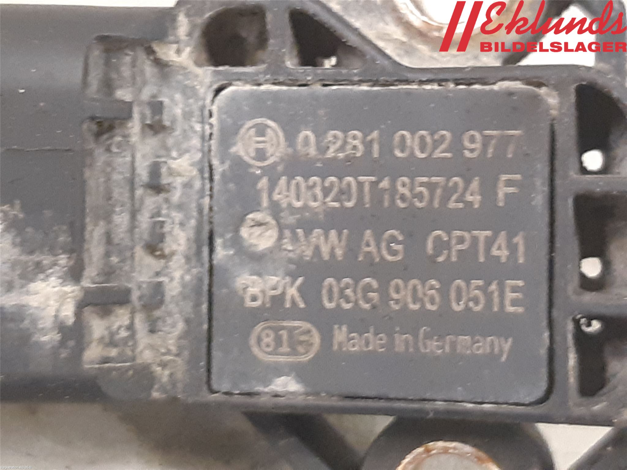 Volkswagen VW PASSAT 11-14 Givare Laddluftstryck
