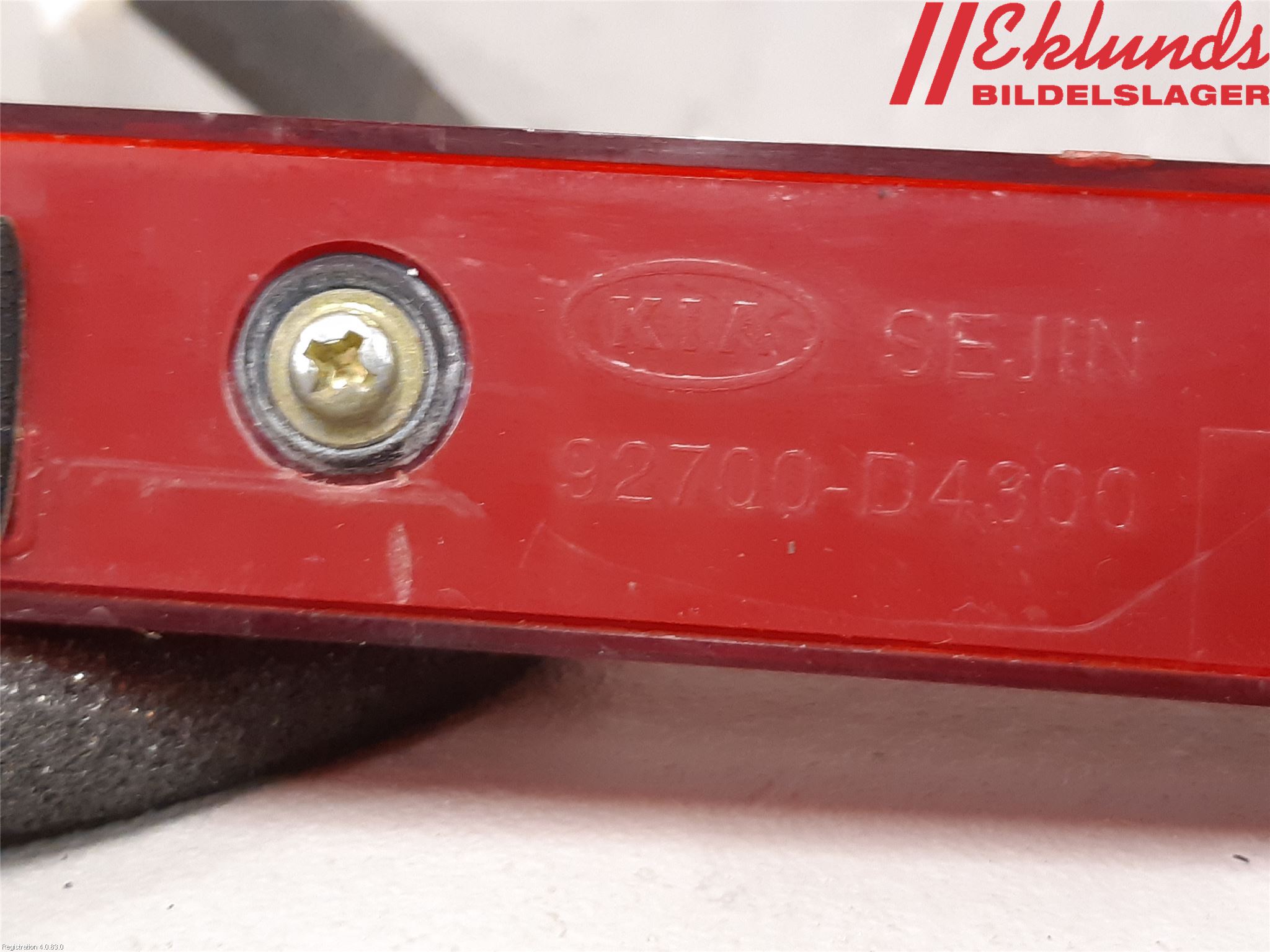 Kia OPTIMA 16-20 Bromsljus Bakruta