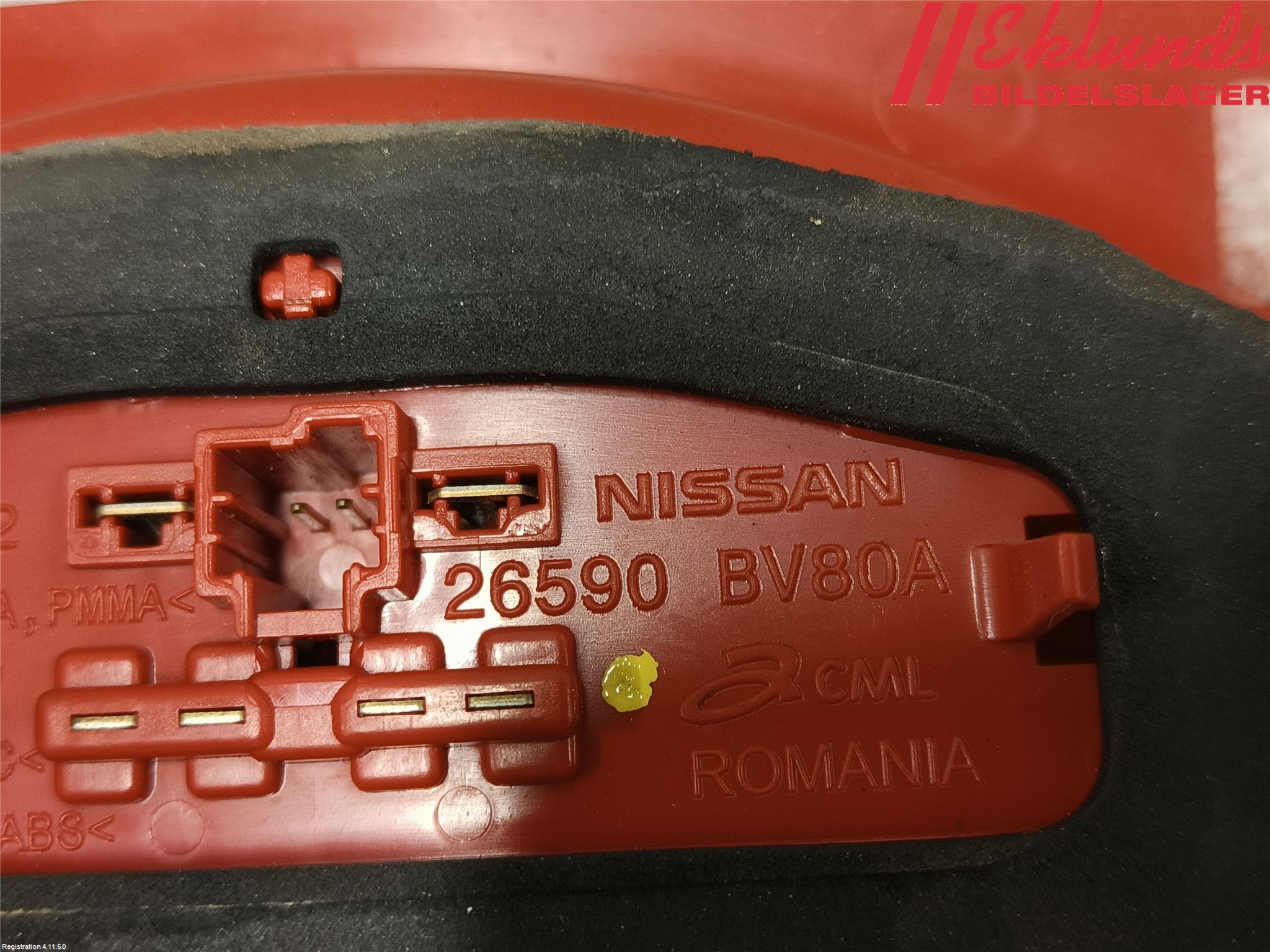 Nissan JUKE 14-19 Bromsljus Bakruta