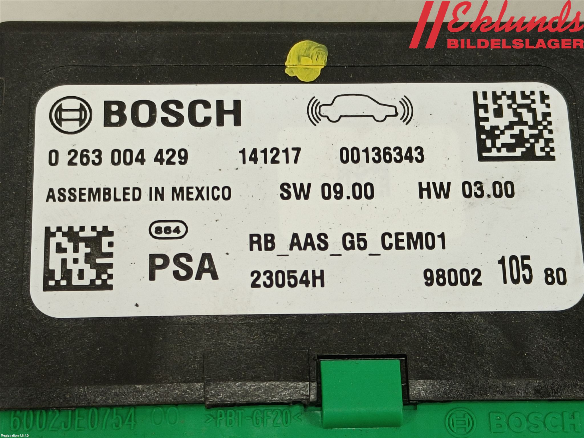 Peugeot 308 14-21 Styrenhet Parkeringshjälp