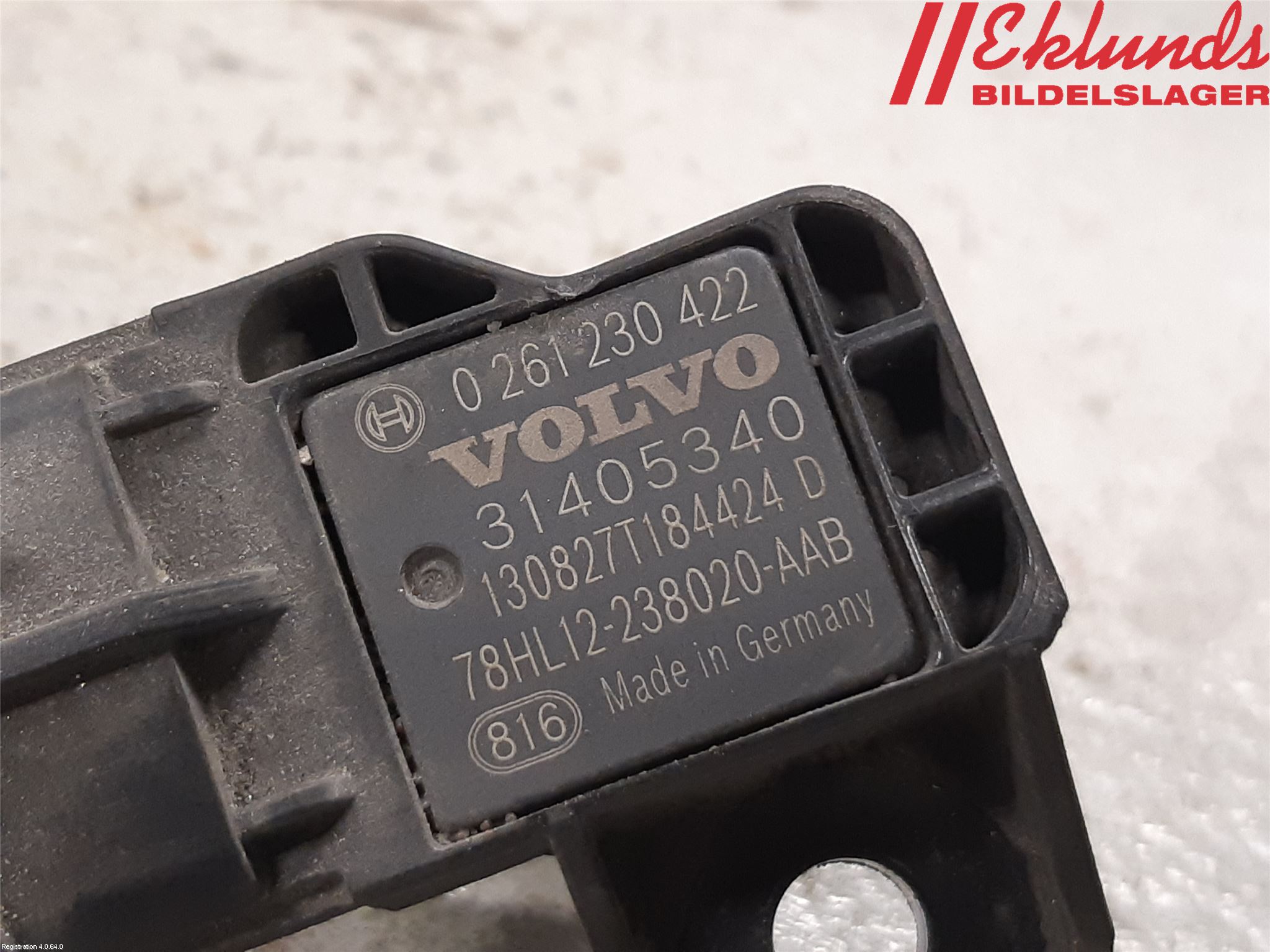 Volvo V40 12-19 Givare Laddluftstryck