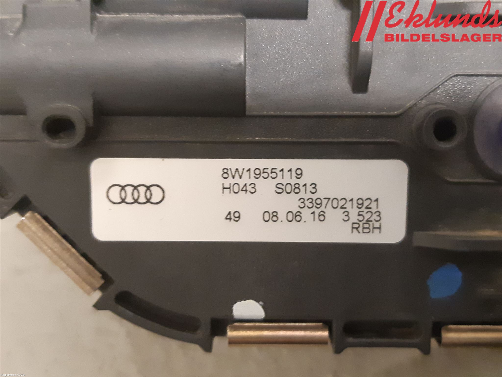 Audi A4/S4 B9 16-19 Torkarmotor Vindruta