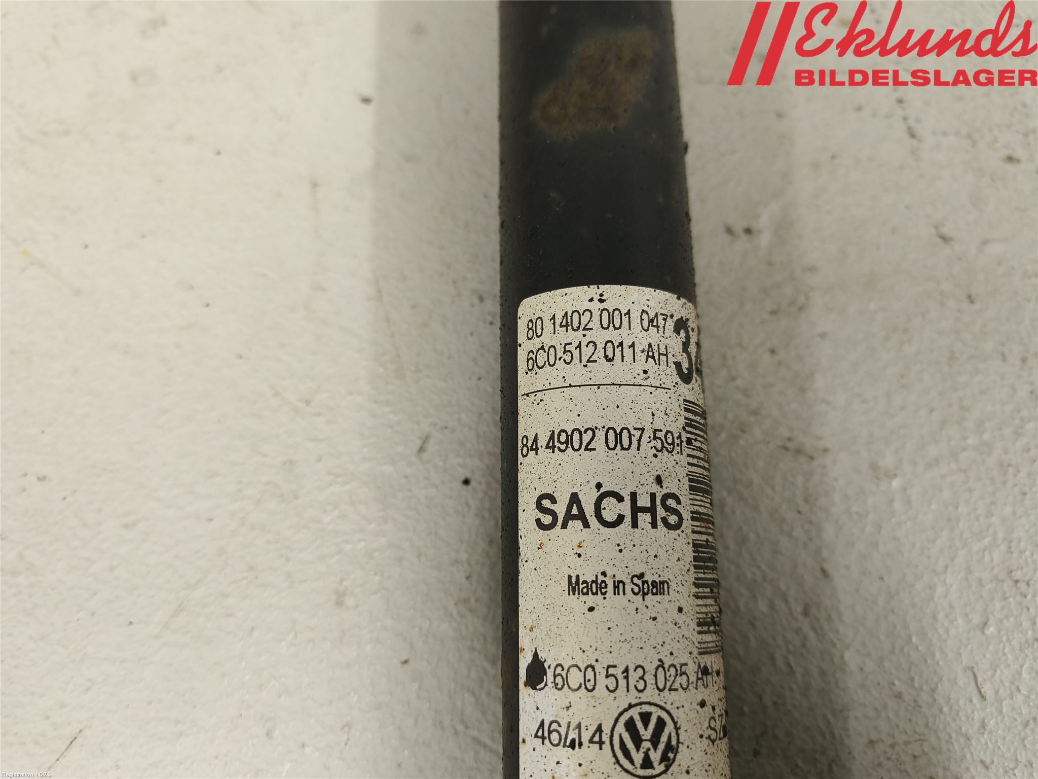 Volkswagen VW POLO 10-17 Stötdämpare Bak