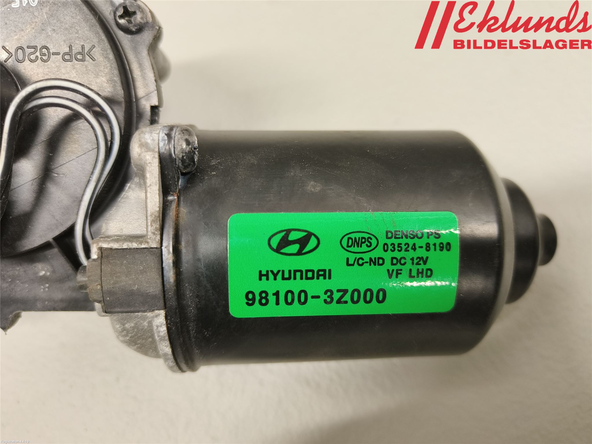 Hyundai i40 08-15 Torkarmotor Vindruta