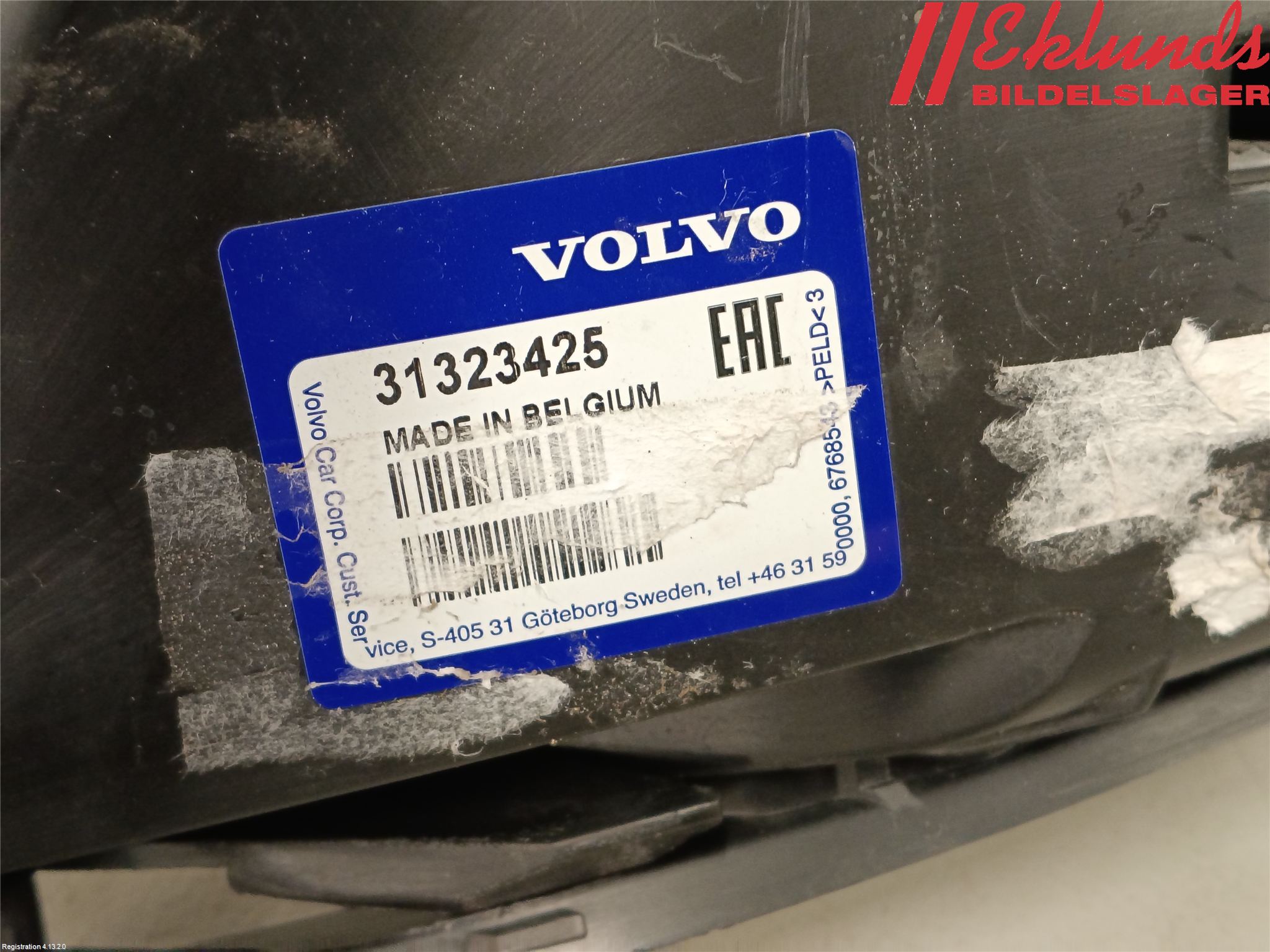 Volvo V60 11-13 Stötfångarfäste Fram Vä