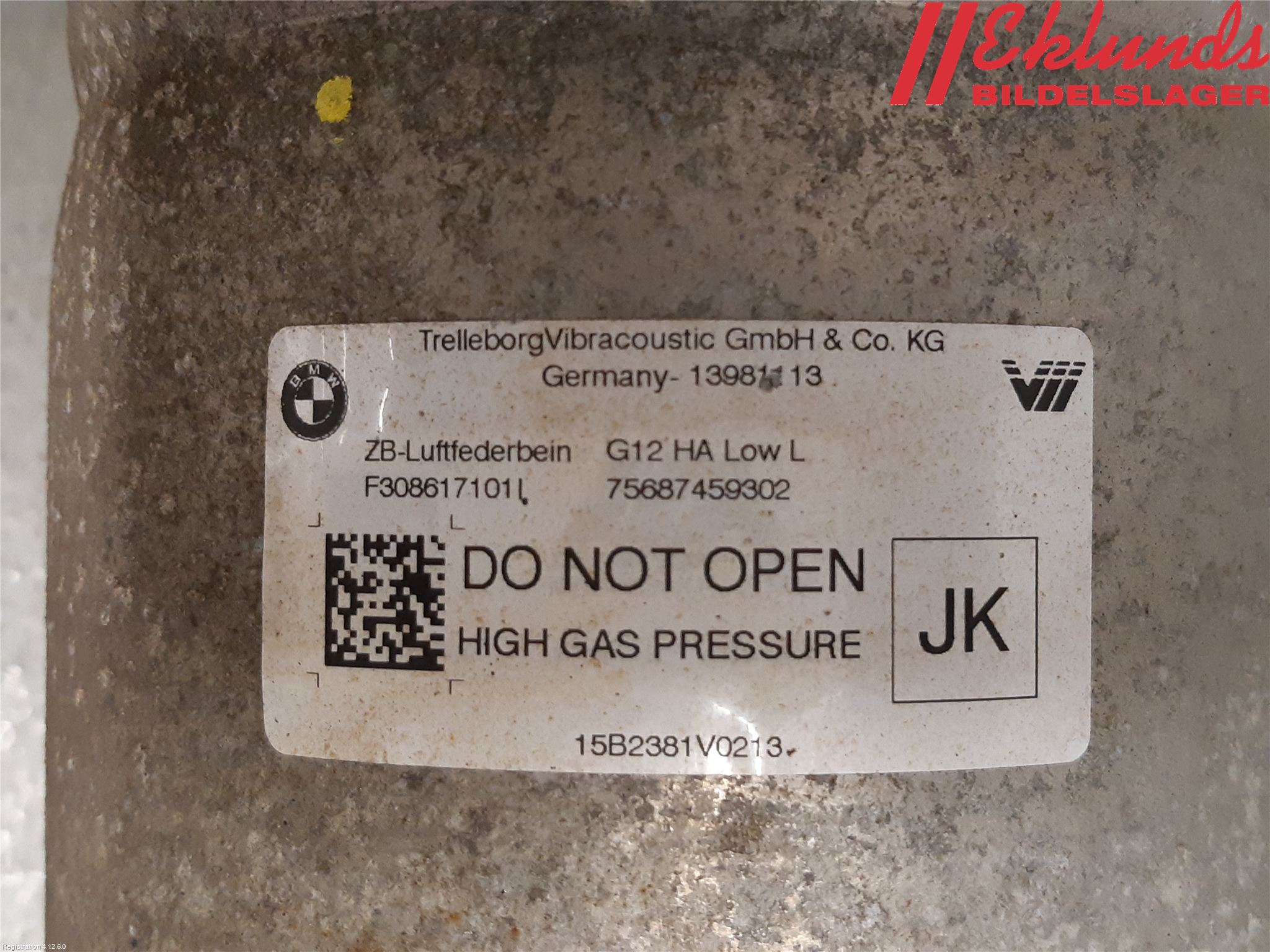 BMW 7 G11/G12 15-22 Fjäderben Bak Vänster