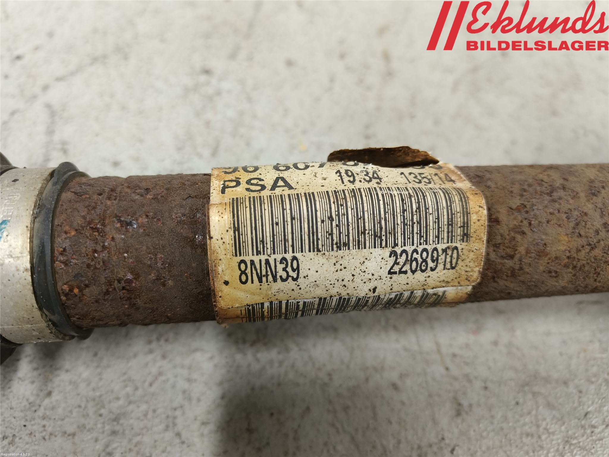 Peugeot PARTNER 08-15 Drivaxel Fram Vänster