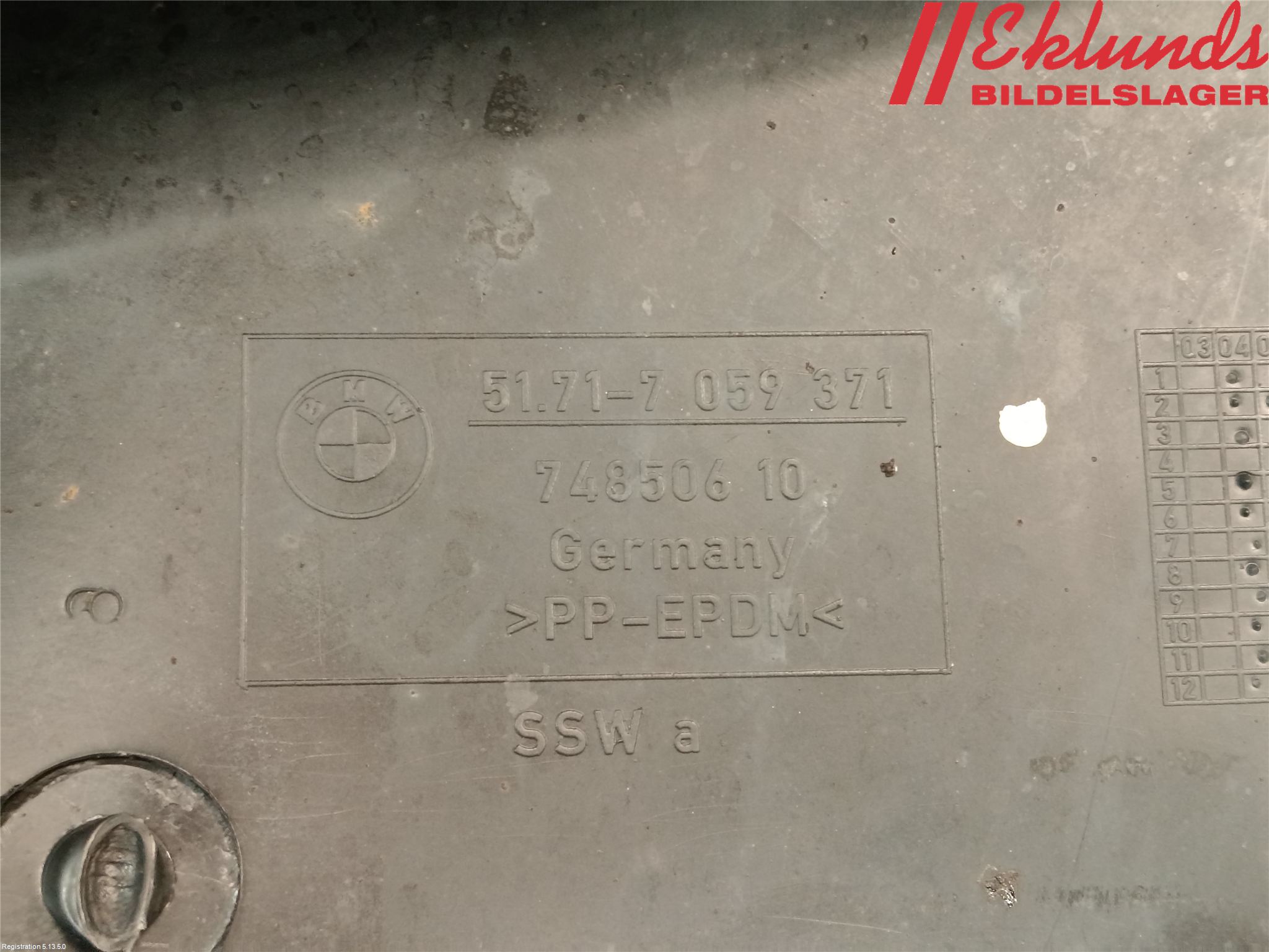 BMW 1 E87/81 5D/3D 03-11 Skärm Inner